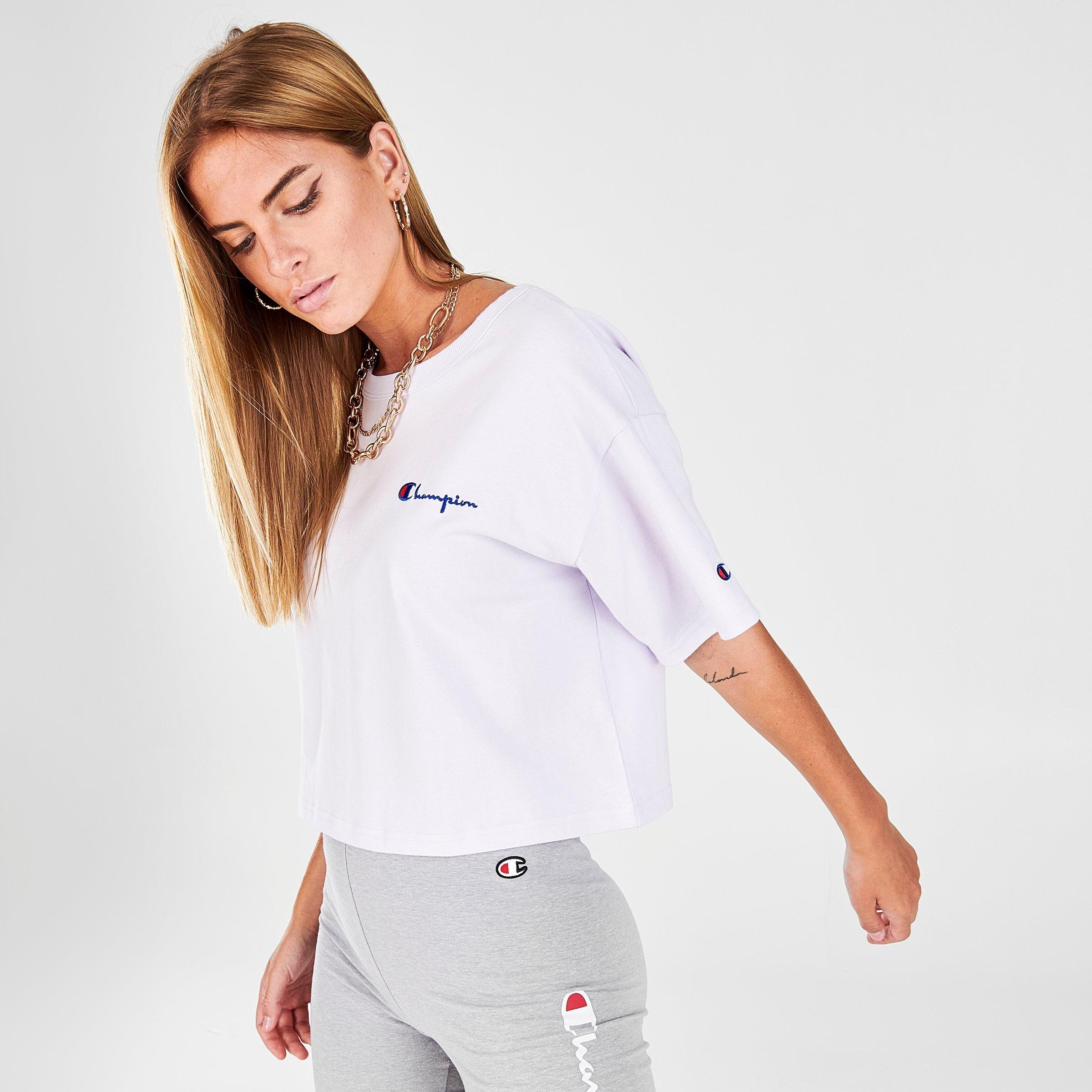 champion logo shirt women's