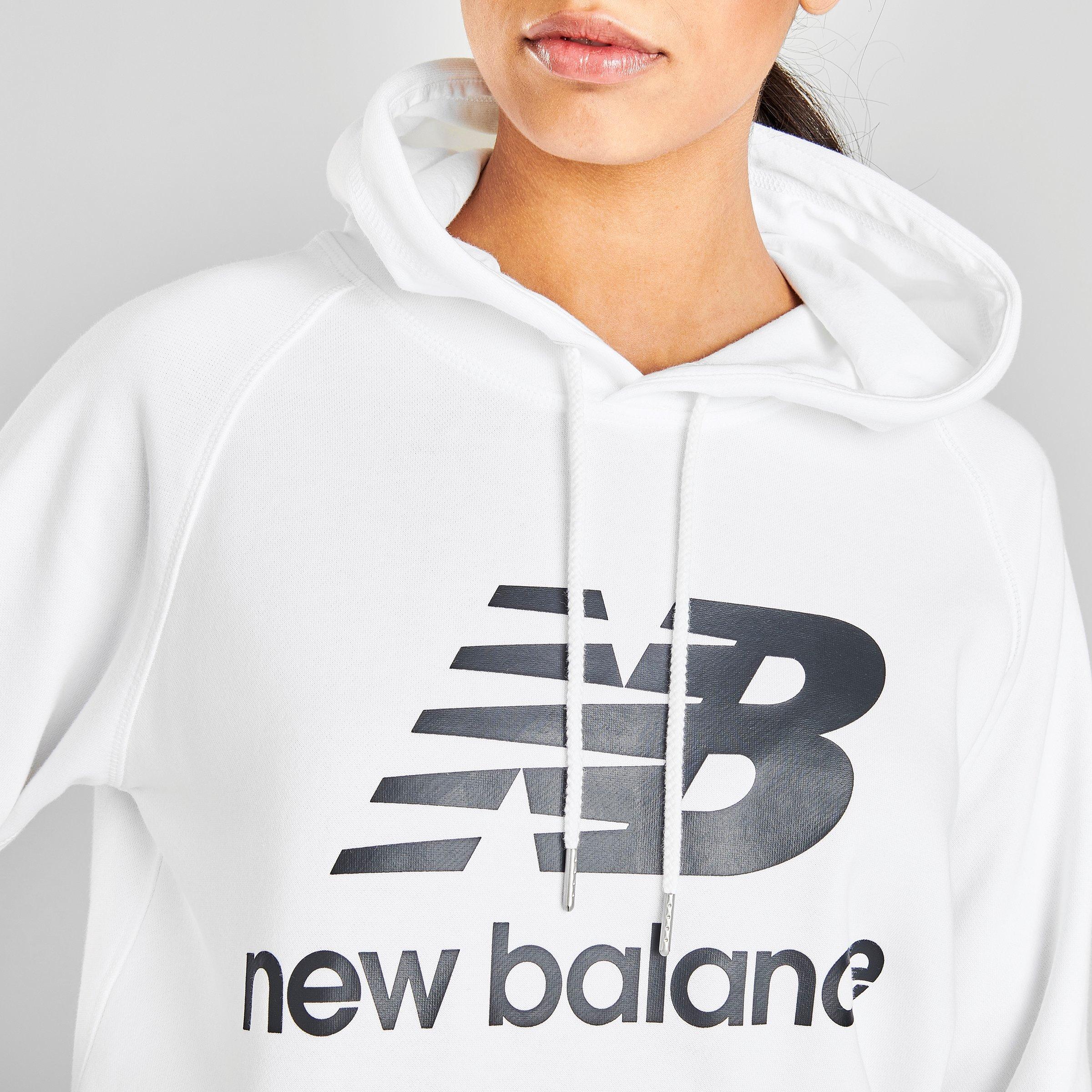 new balance essentials pullover hoodie