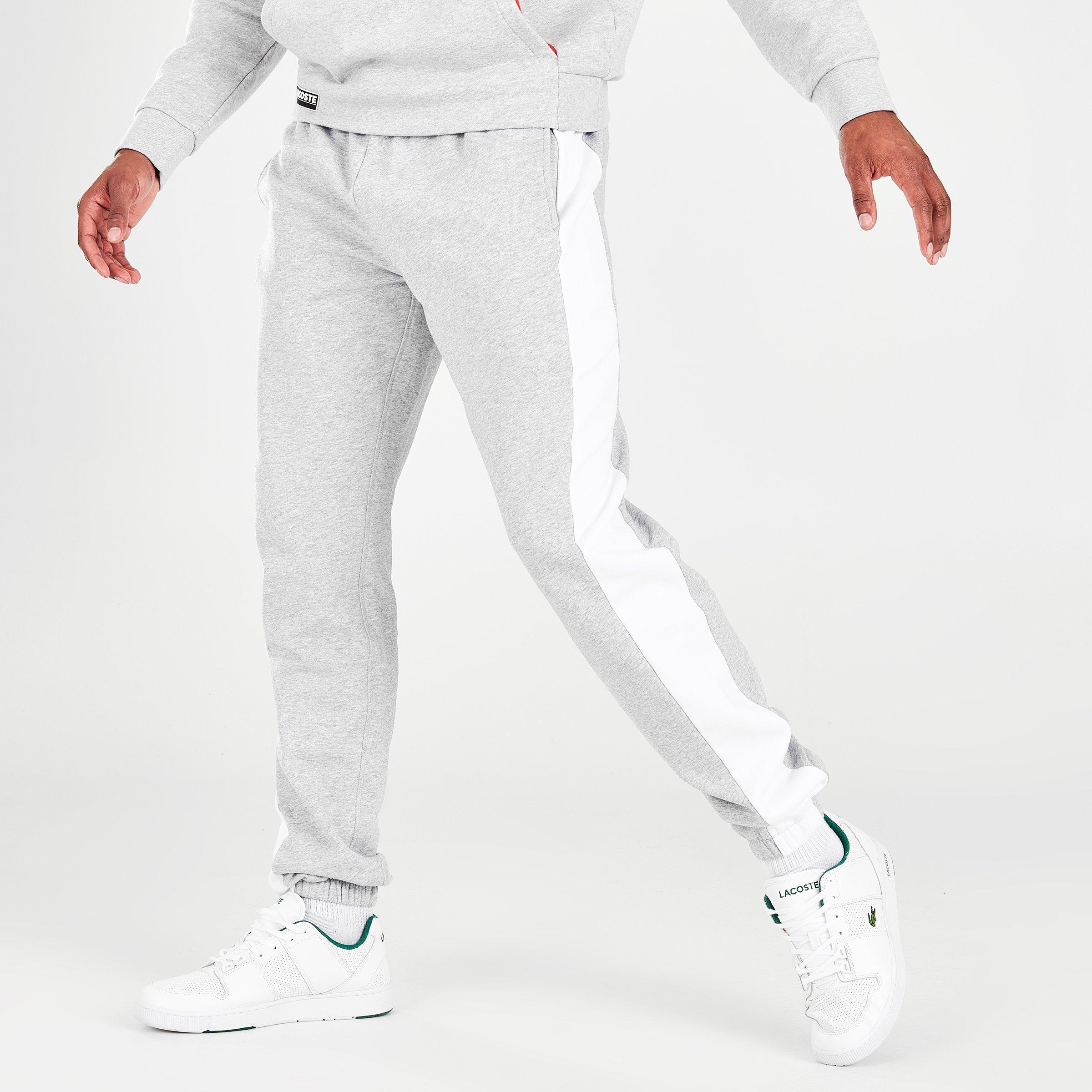 lacoste sport fleece jogger pants