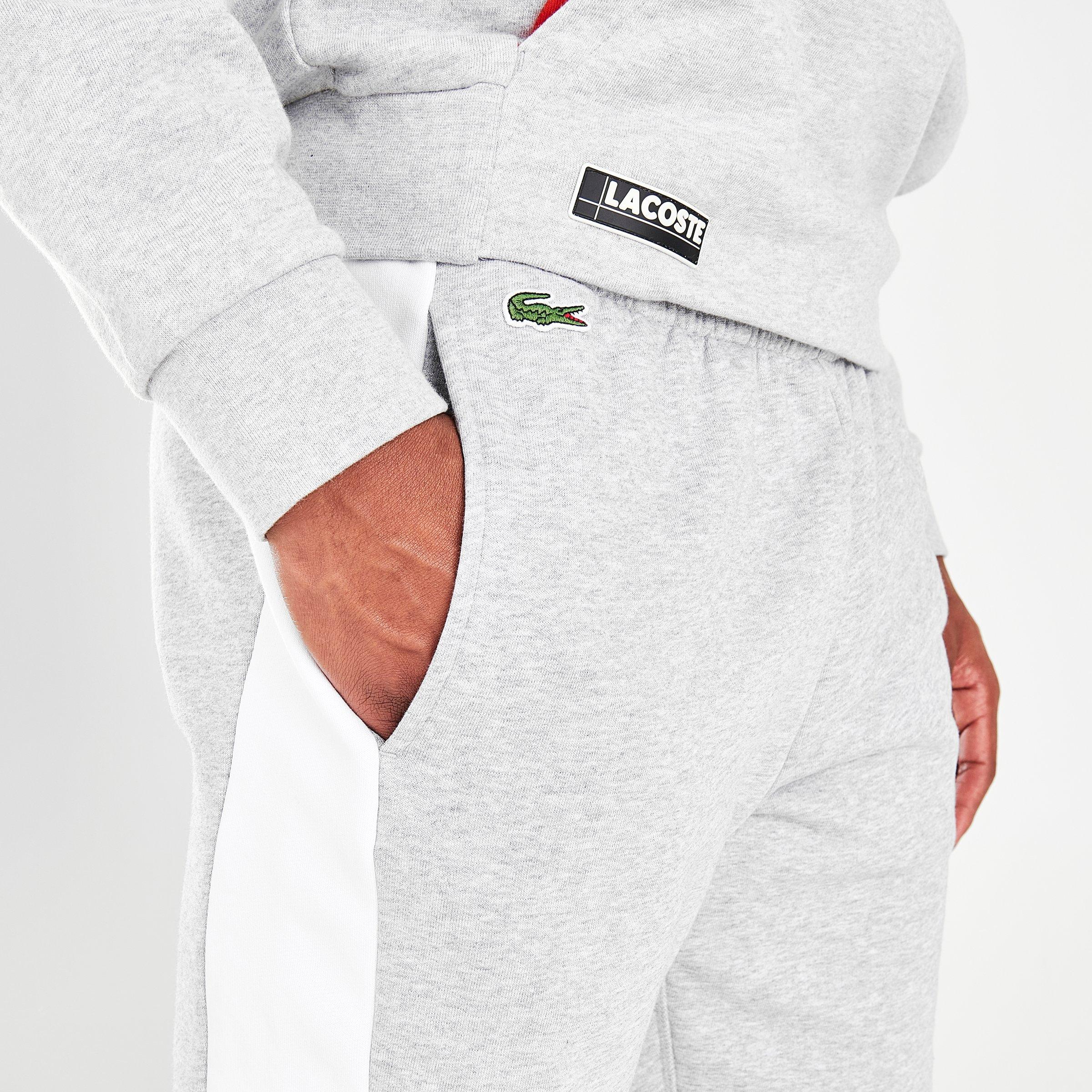 lacoste sport fleece jogger pants
