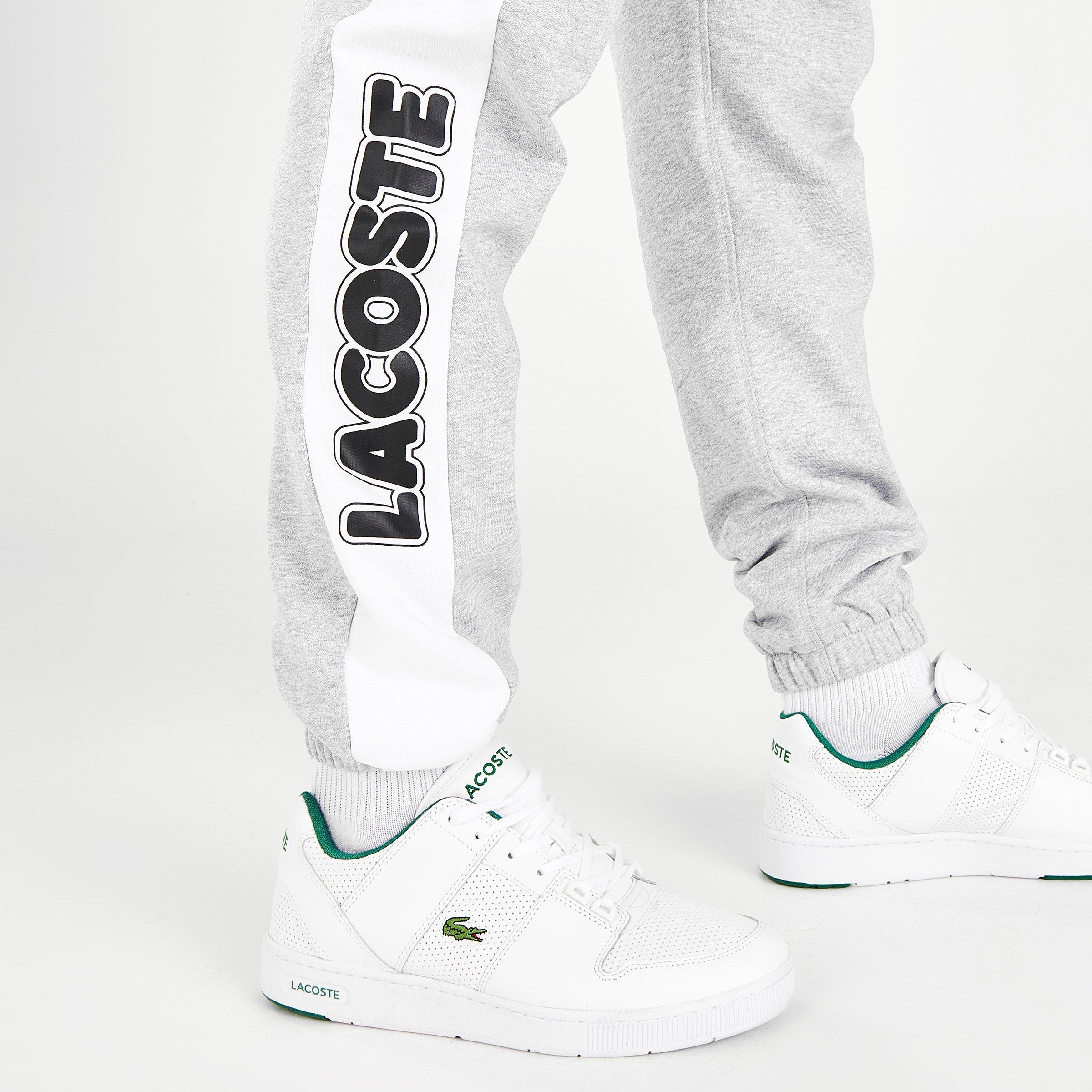 lacoste sport fleece jogger pants