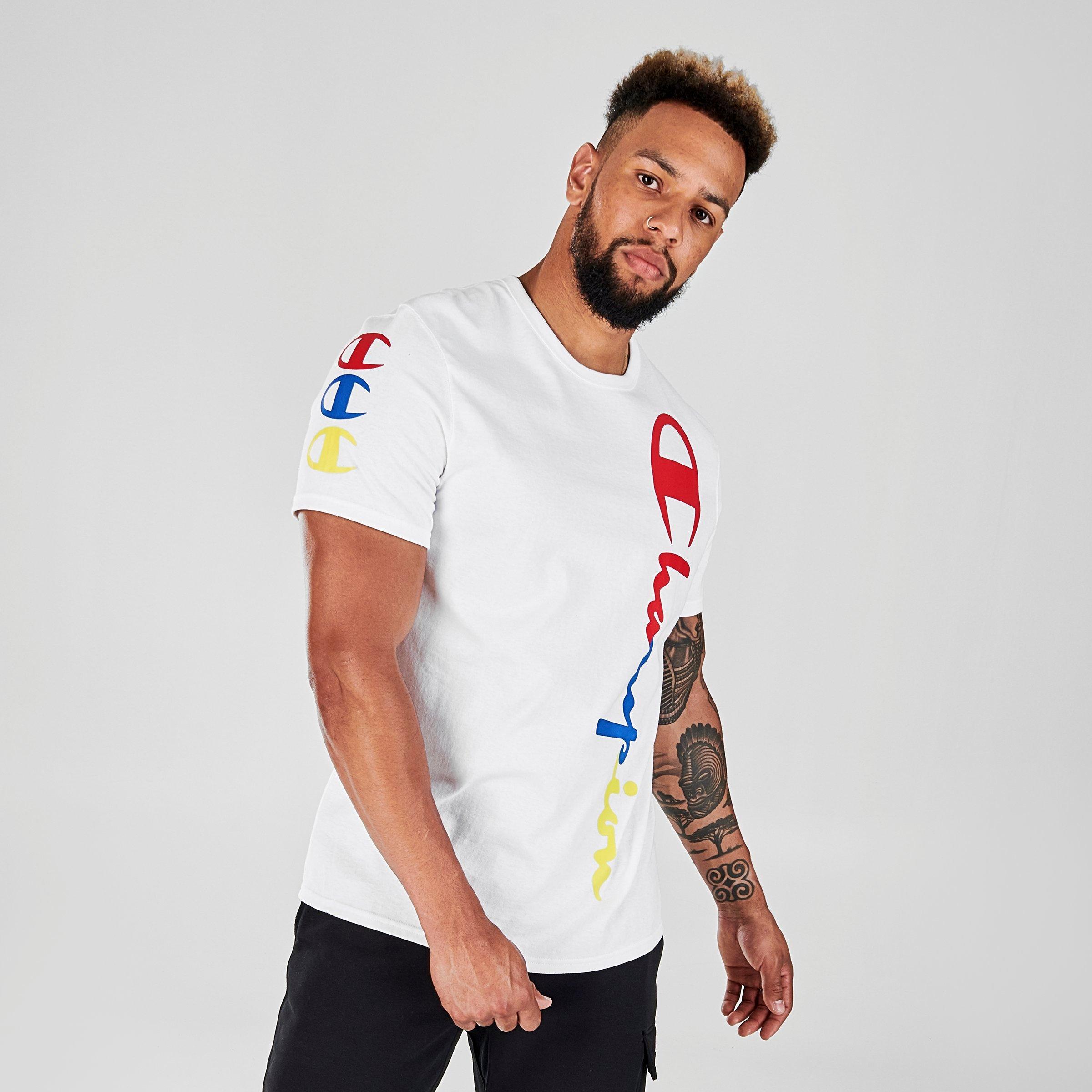 champion multi color tee