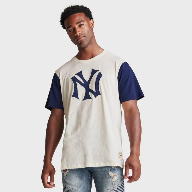 Mitchell & Ness Men New York Yankees Color Blocked S/S Tee - Shirts