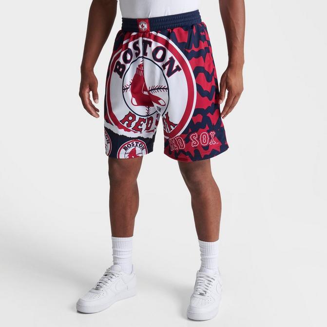 Men's Mitchell & Ness Boston Red Sox MLB Jumbotron 2.0 All-Over Print Shorts