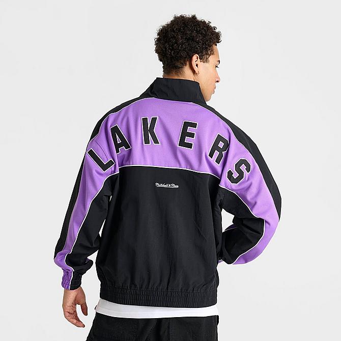 Men's Mitchell & Ness Los Angeles Lakers NBA Mesh Nylon Full Men's Mitchell & Ness Los Angeles Lakers NBA Mesh Nylon Full
