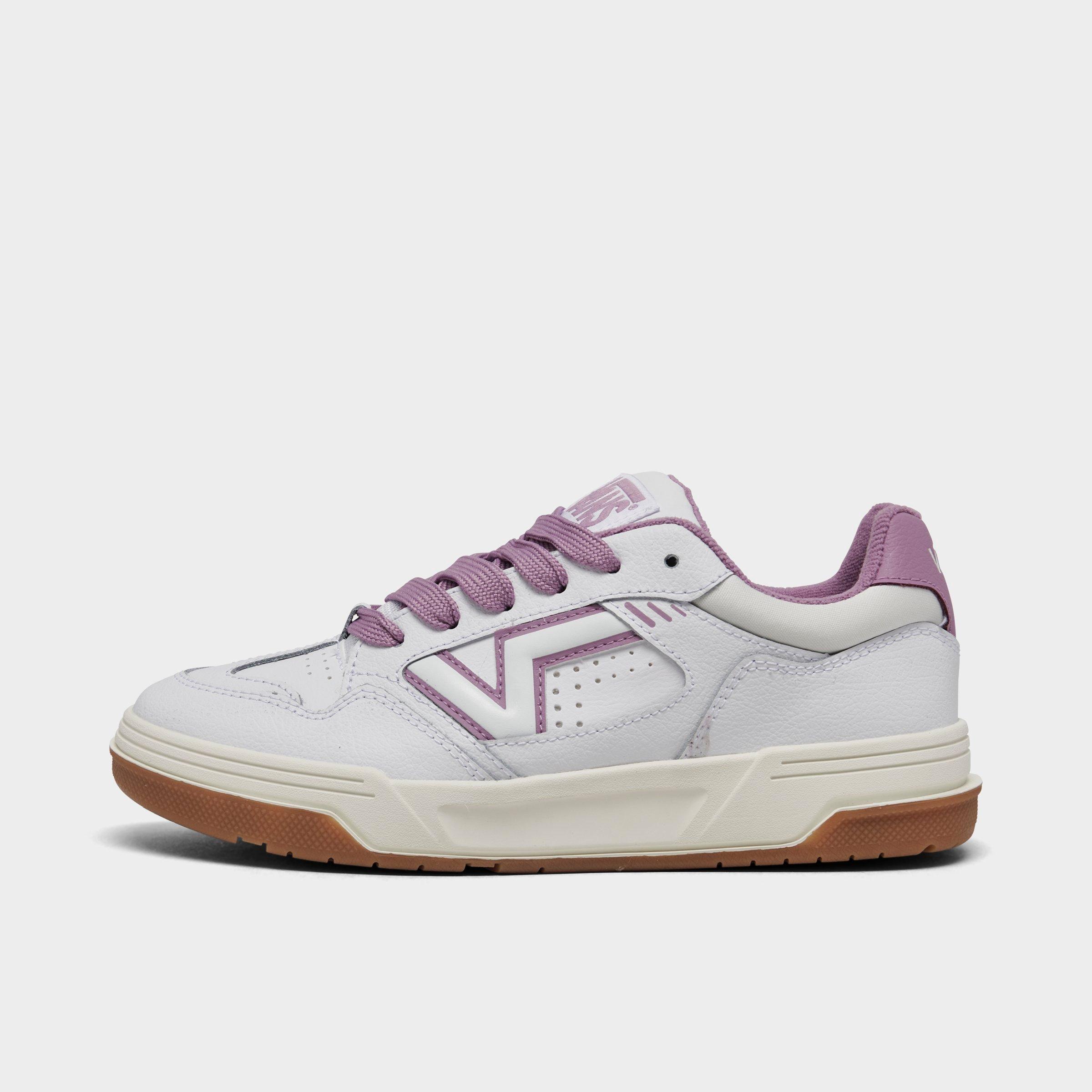 Vans Women's Upland Casual Shoes in Vintage Leather Purple Size: 5.5