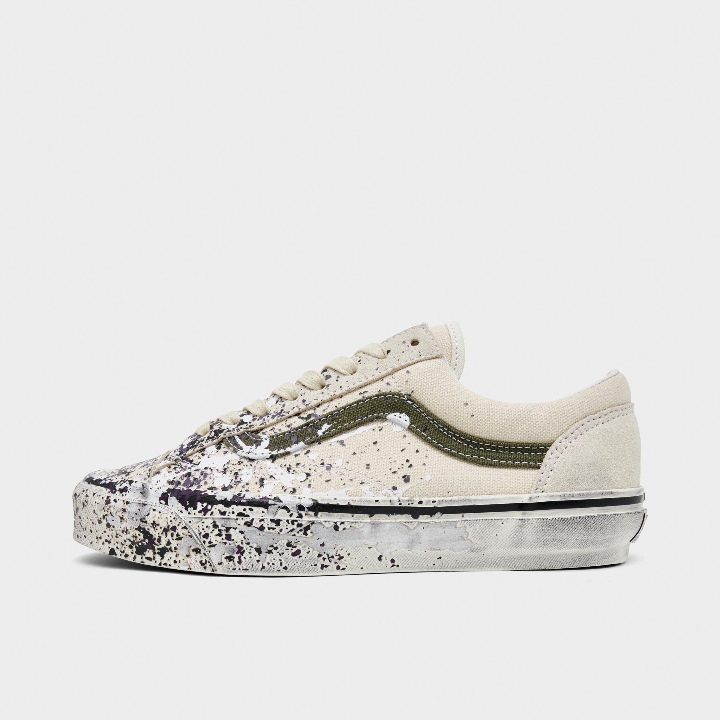 Vans Men's Premium Old Skool 36 Casual Shoes in Paint Splatter Turtledove Size: 10.5