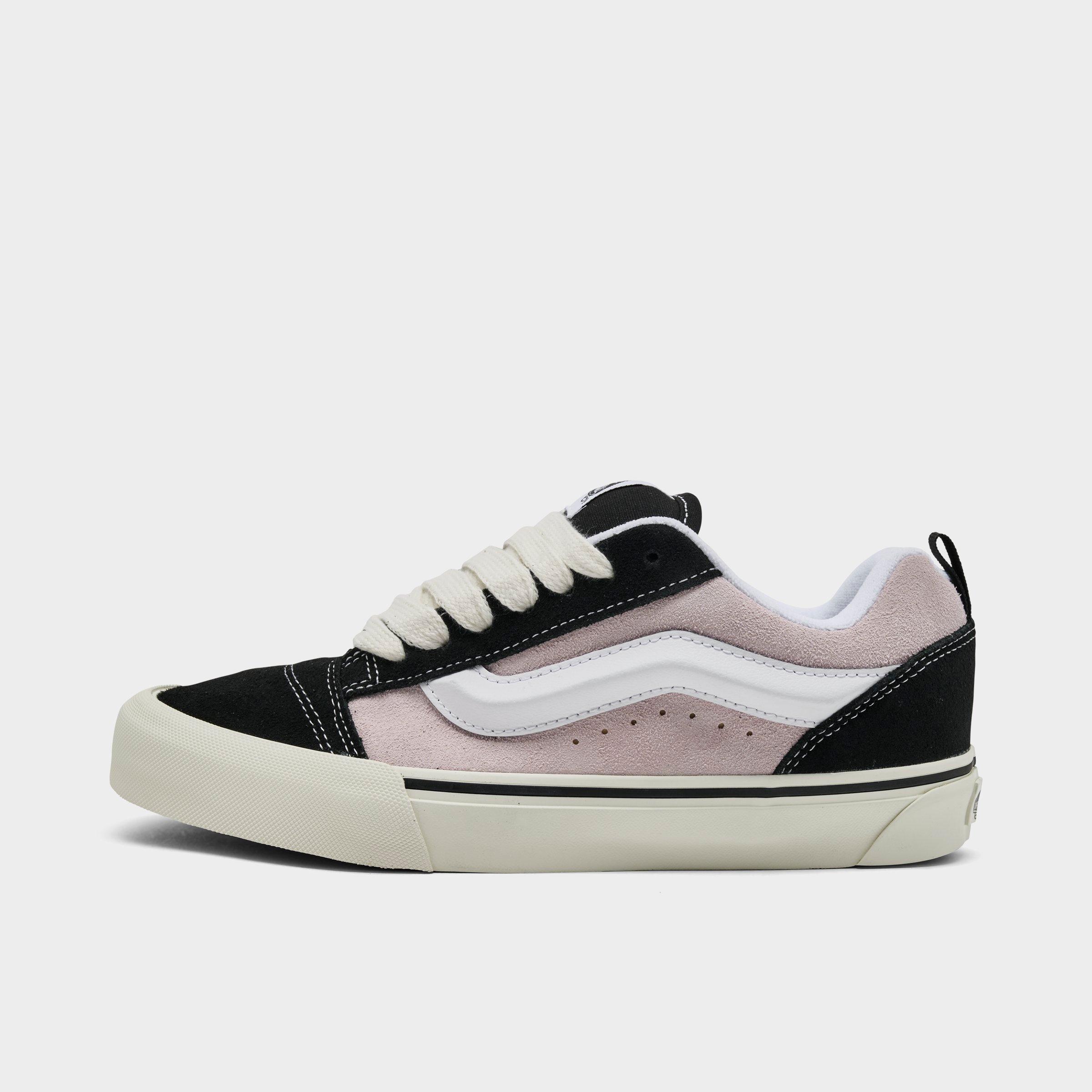 Vans Big Kids Knu Skool Casual Shoes in Black/Pale Petal Size: 5.5
