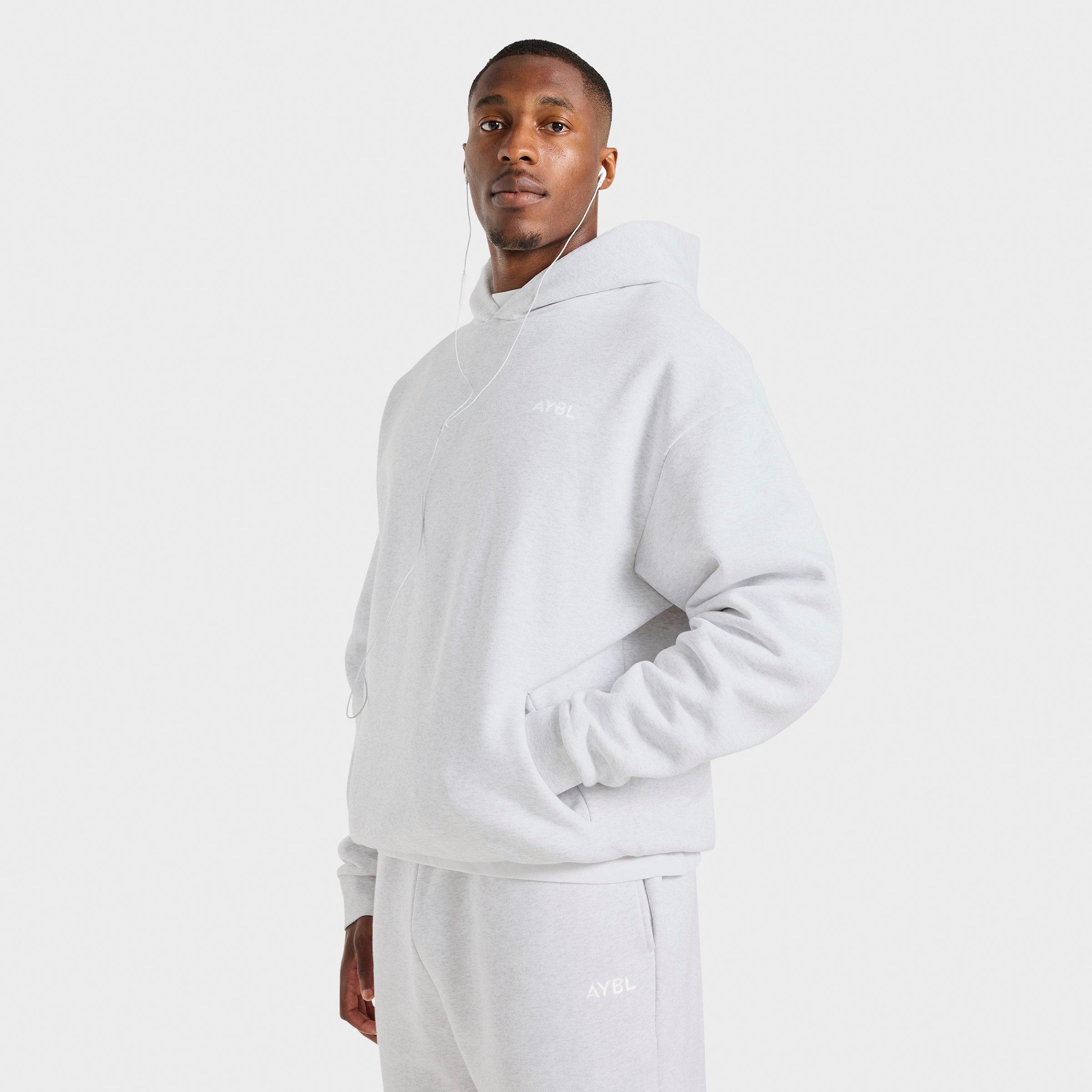 AYBL Men's Essential Oversized Fleece Pullover Hoodie