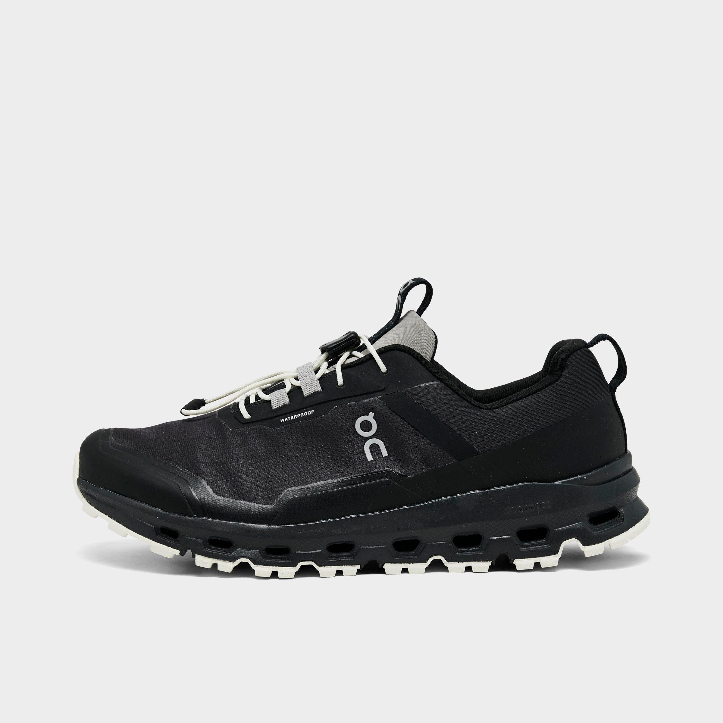 On Big Kids Cloudhero Waterproof Stretch Lace Running Shoes in Magnet/Black Size: 4.0