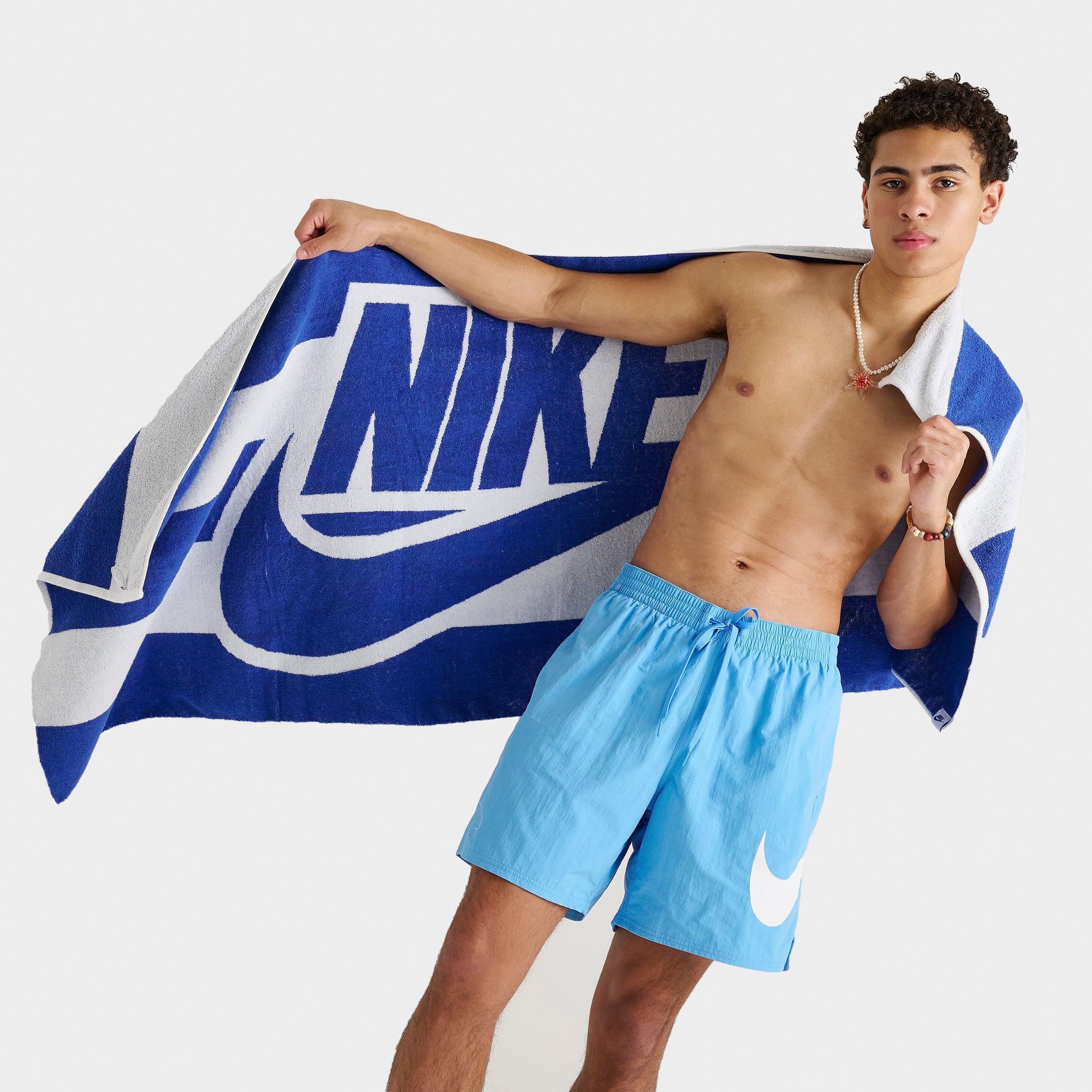 Nike Club Pool Towel in Blue Stripe