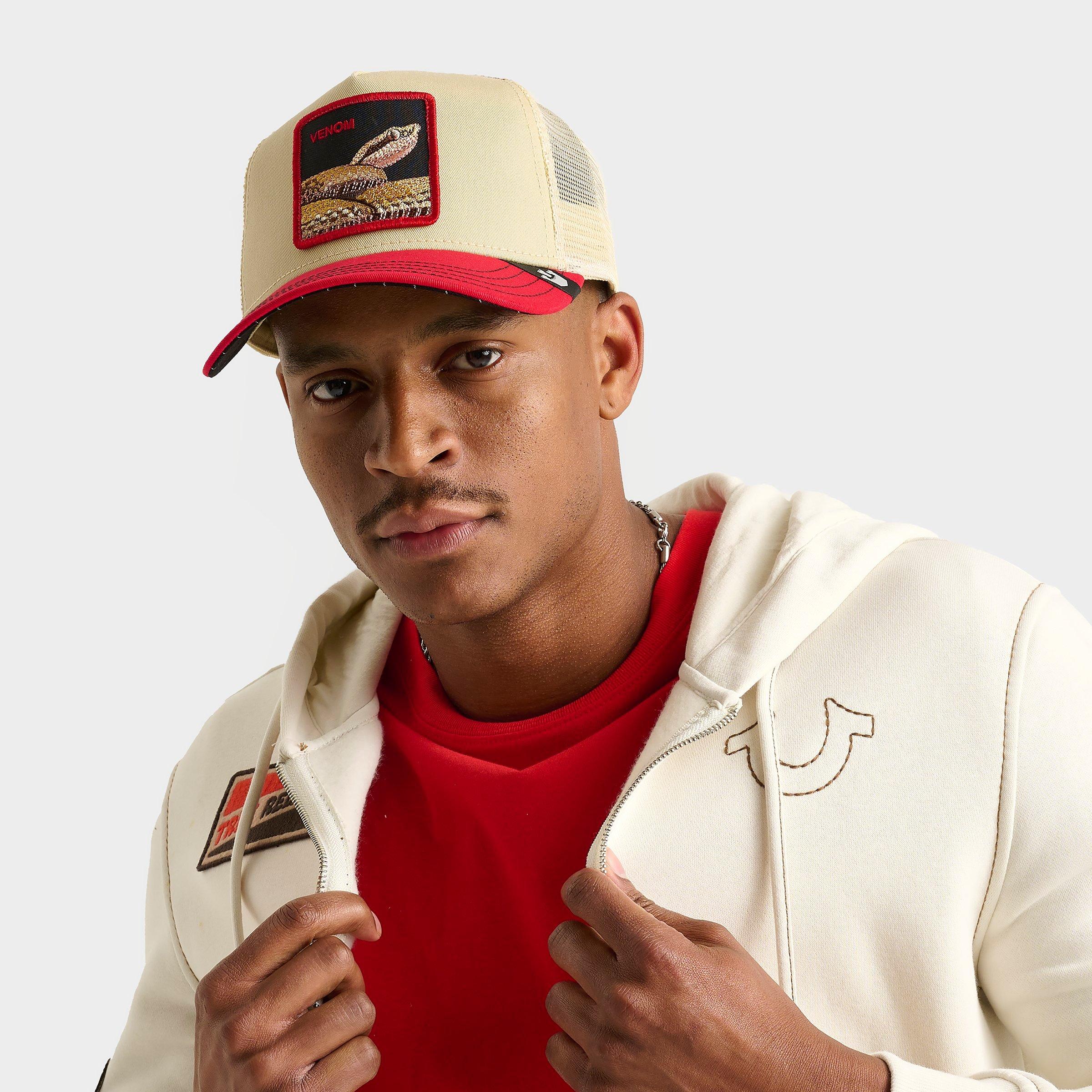 Goorin Bros. Venom Trucker Hat in Chrome/Red