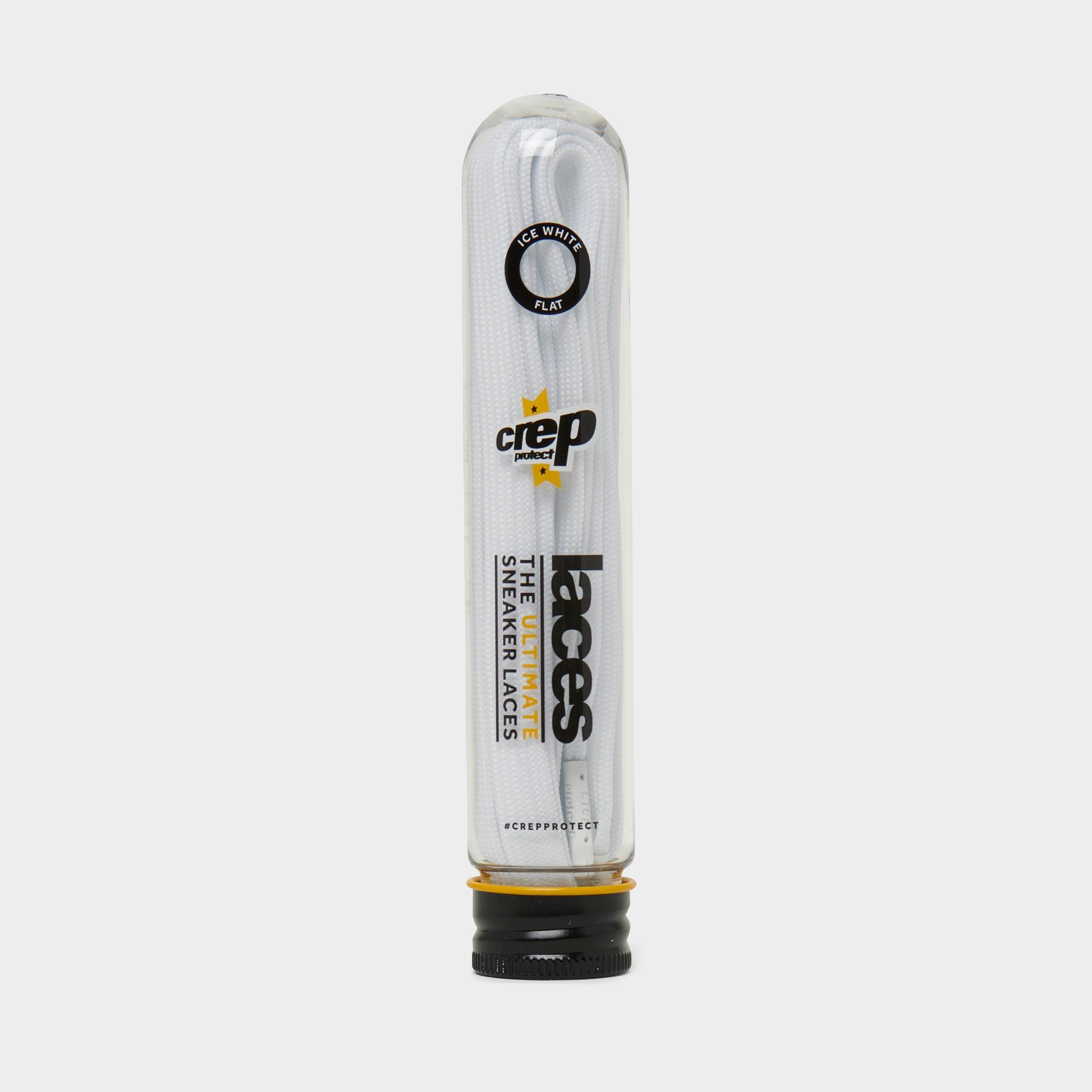 Crep Protect Pre-treated Flat Laces in WHITE Size: NOSIZE