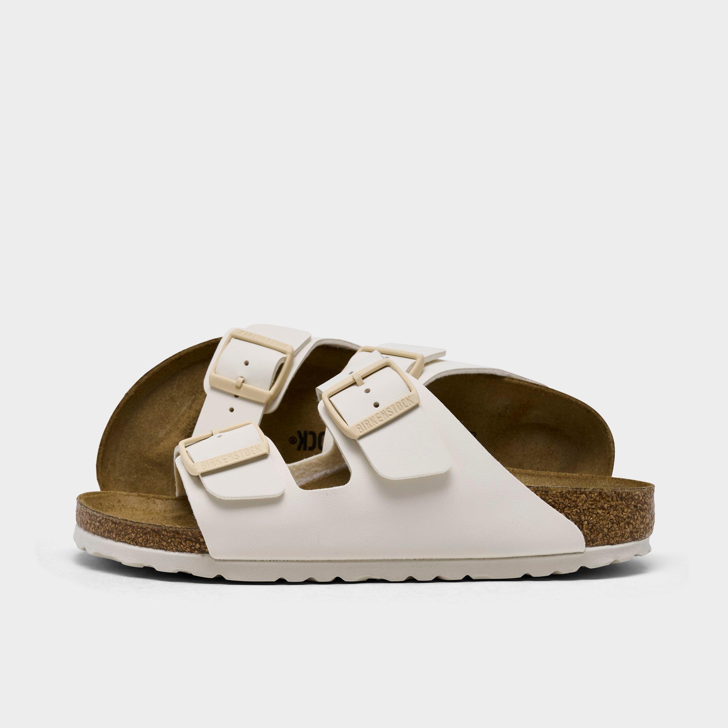 Birkenstock Women's Arizona Birkibuc Sandals (Big Kids Sizes Available) in Eggshell Size: 41