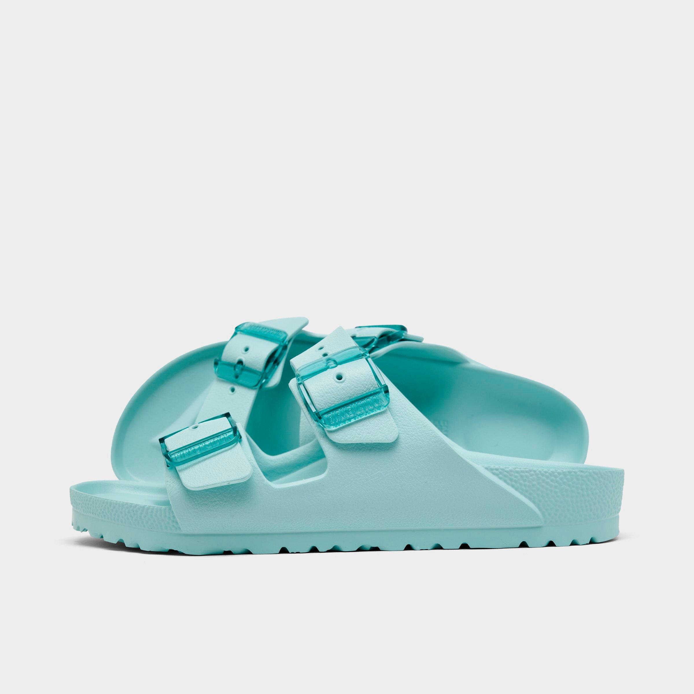 Birkenstock Women's Arizona EVA Stealth Buckle Sandals in Surf Green Size: 37