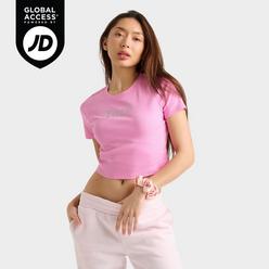 【ADIDAS ORIGINALS】Bubble Crop T-Shirt クロップドTシャツ ADIDAS] Tシャツ クロップ TIRO SUMMER CROP ピンク (adidas/T
