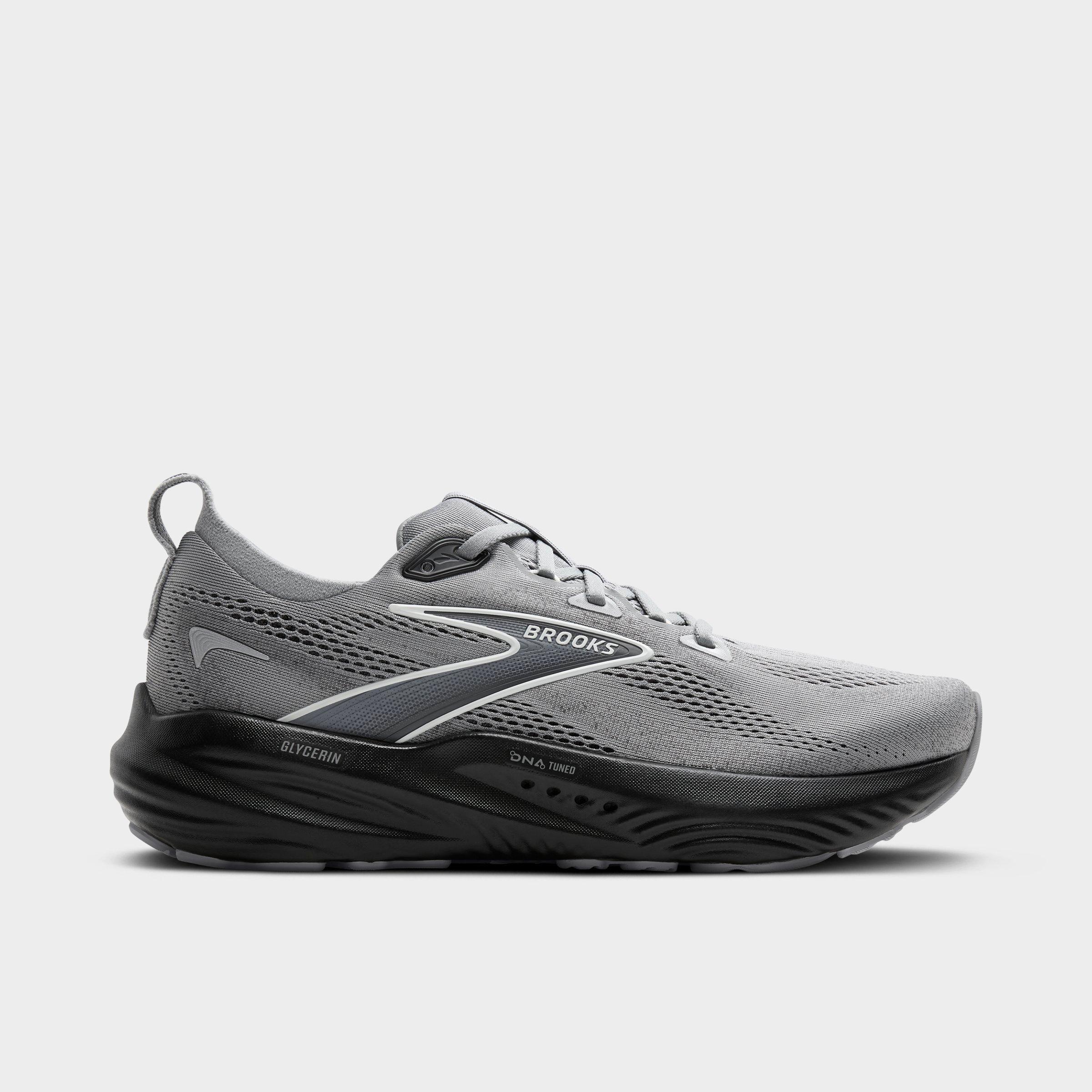 Brooks Men's Glycerin 22 Running Shoes in Primer Gray/Ebony/Bl Size: 9.0