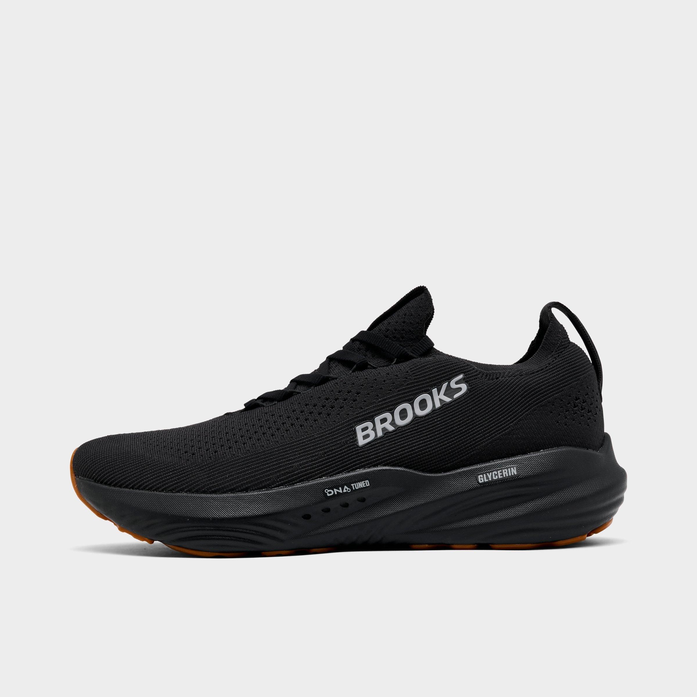 Brooks Men's Glycerin StealthFit 22 Running Shoes in Black/Gum Size: 7.5