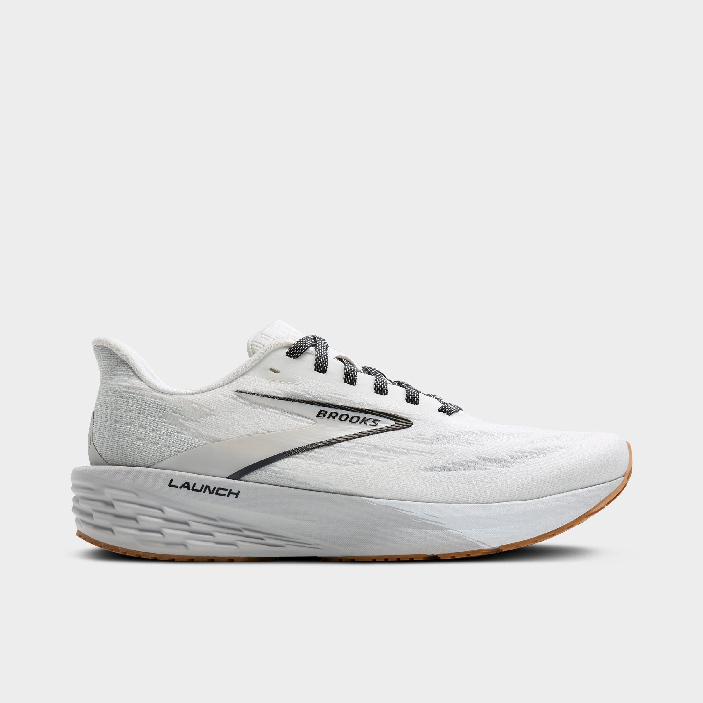 Brooks Men's Launch 11 Running Shoes in White/Grey/Black Size: 8.0