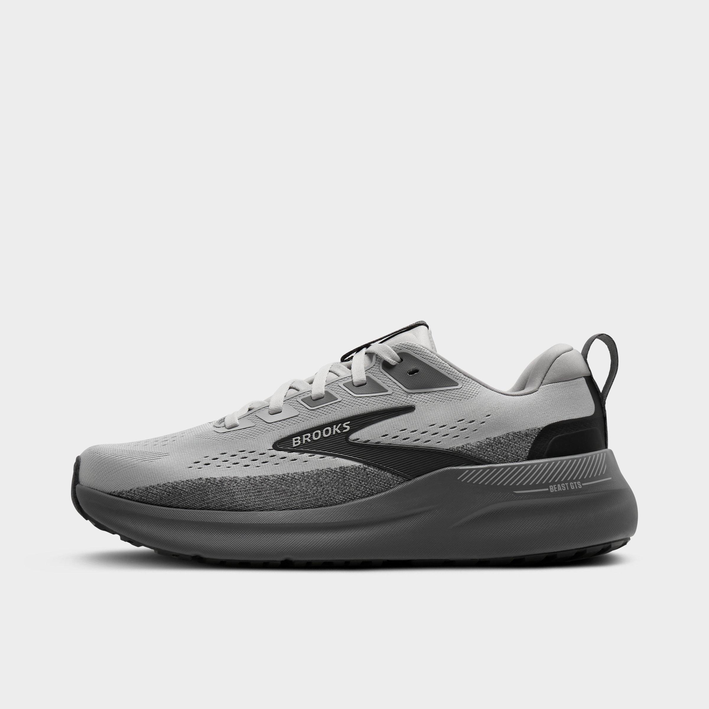 Brooks Men's Beast GTS 26 Running Shoes (Extra Wide Width 4E) in Grey/Blackened Pearl Size: 12.0