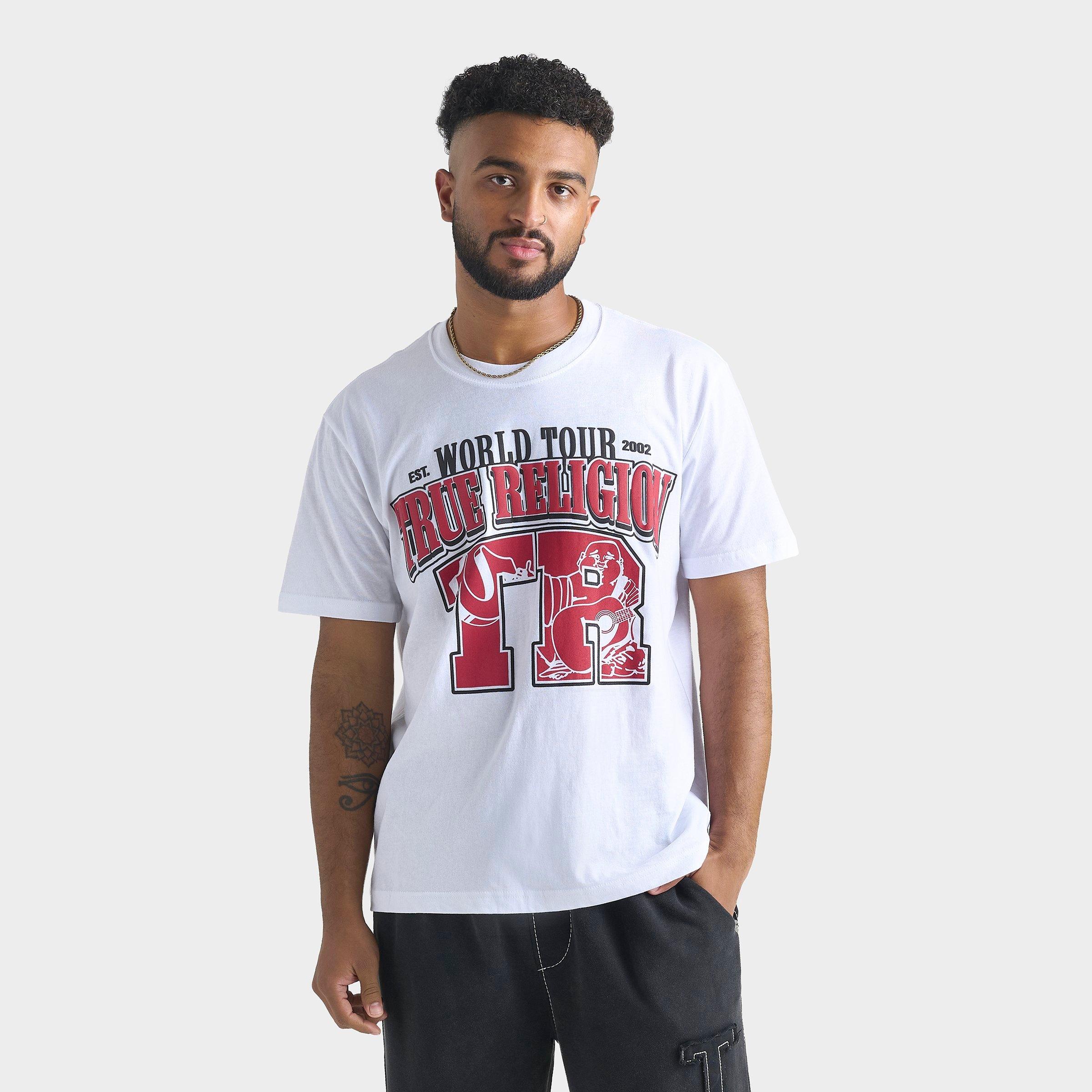 True Religion Men's Arched Logo Buddha T-Shirt