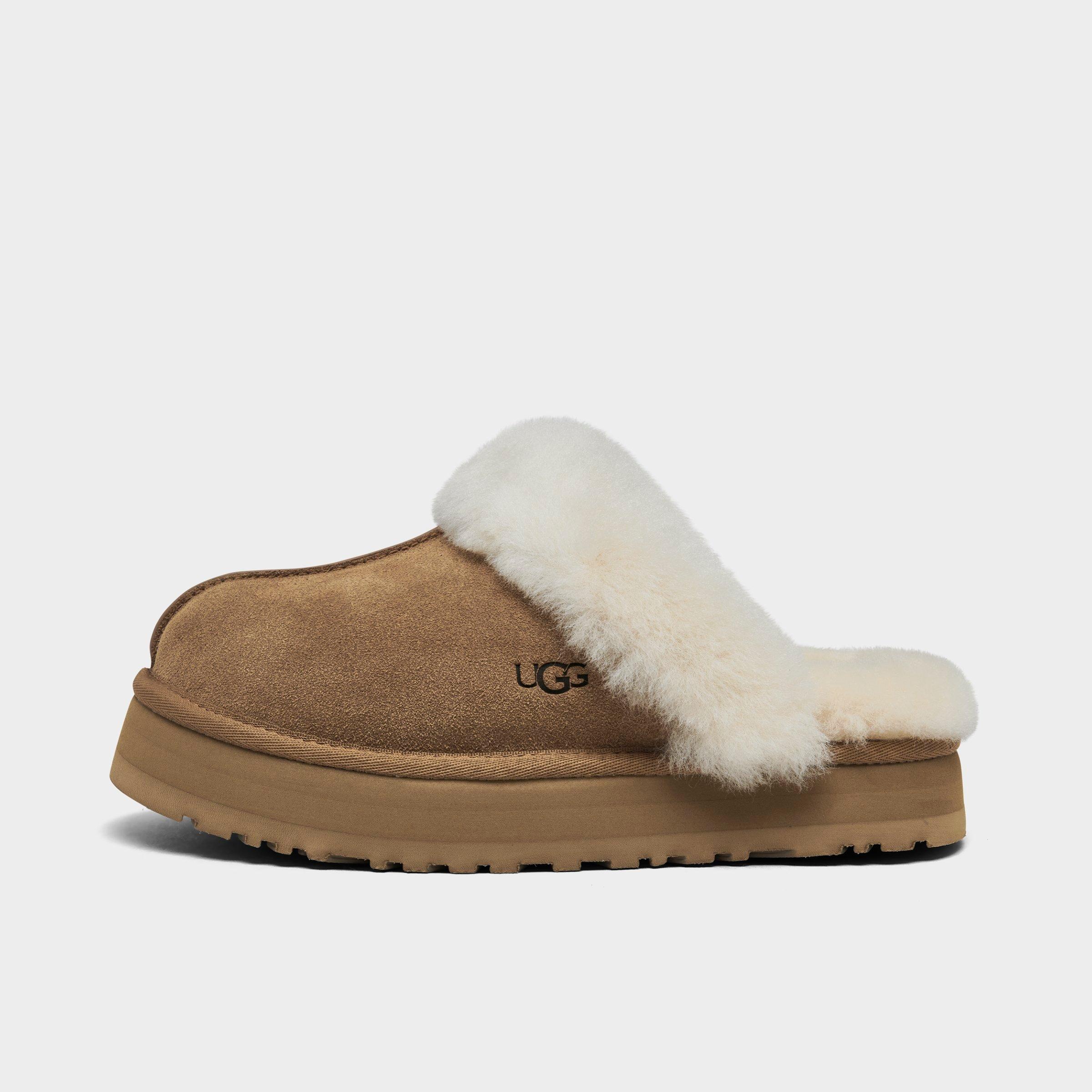 UGG Women's Disquette Slip-On Casual Shoes in Chestnut Size: 7.0