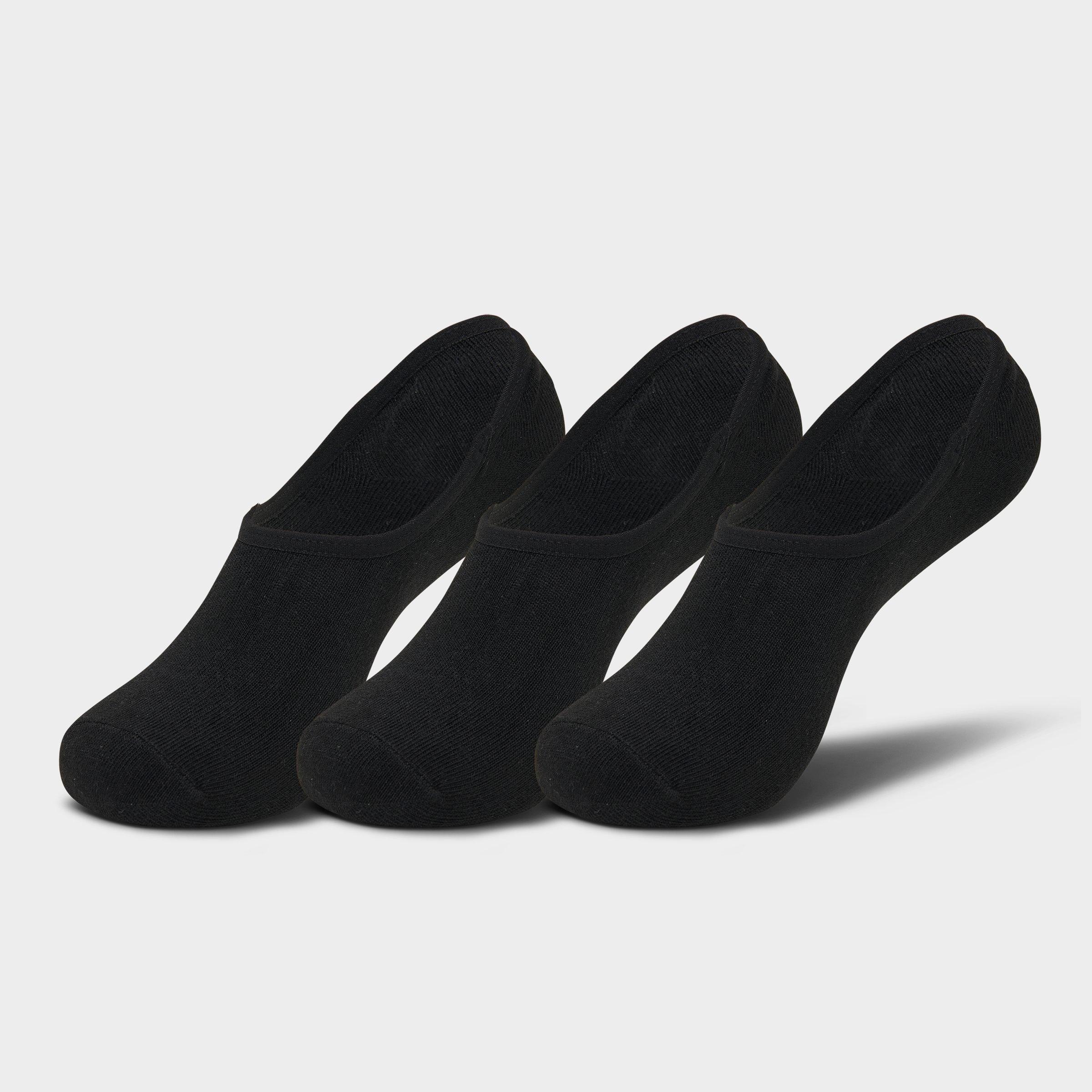 Sonneti Men's Finish Line Footie Socks (3-Pack) in Black Size: Large