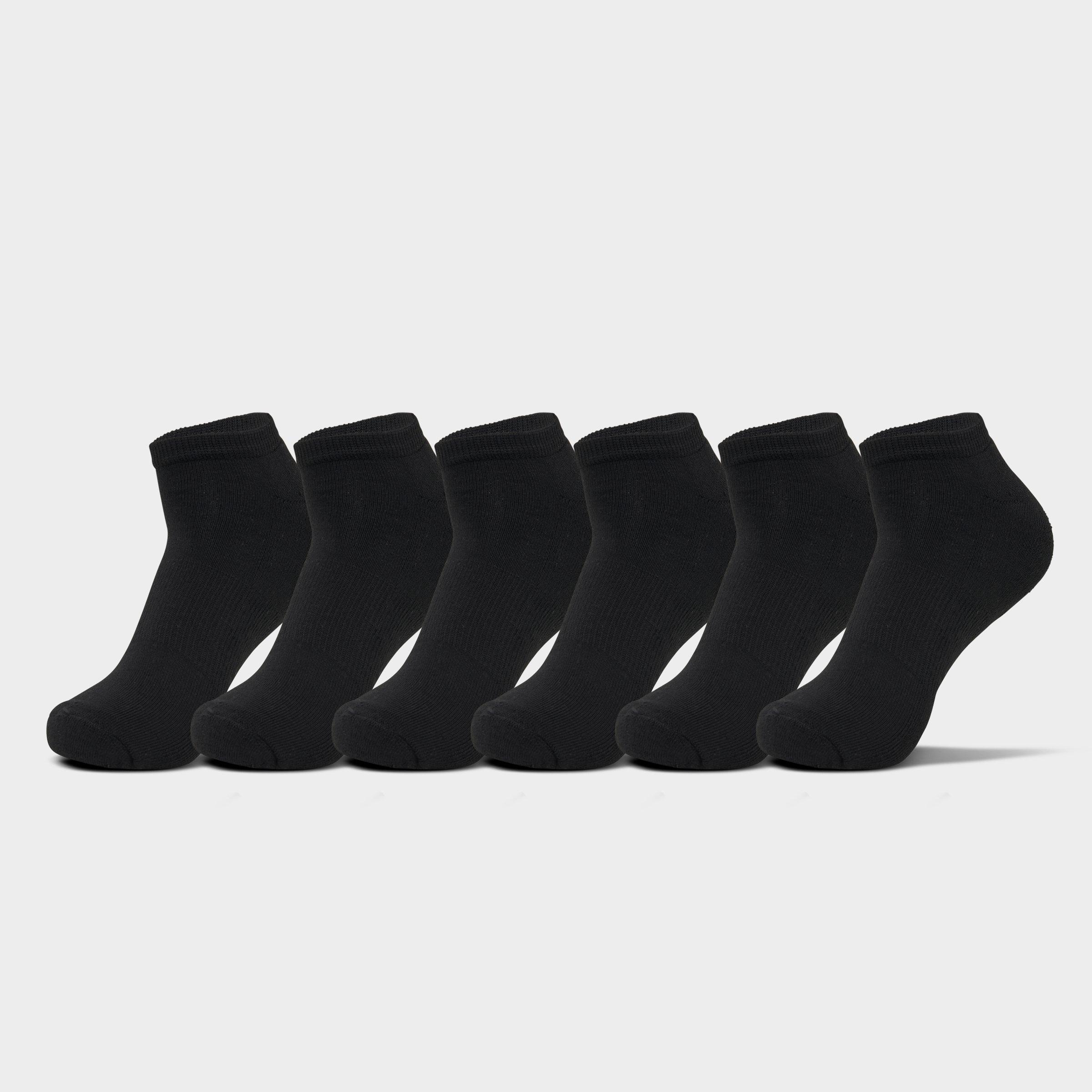 Sonneti Men's No-Show Socks (6-Pack) in Black Size: Large