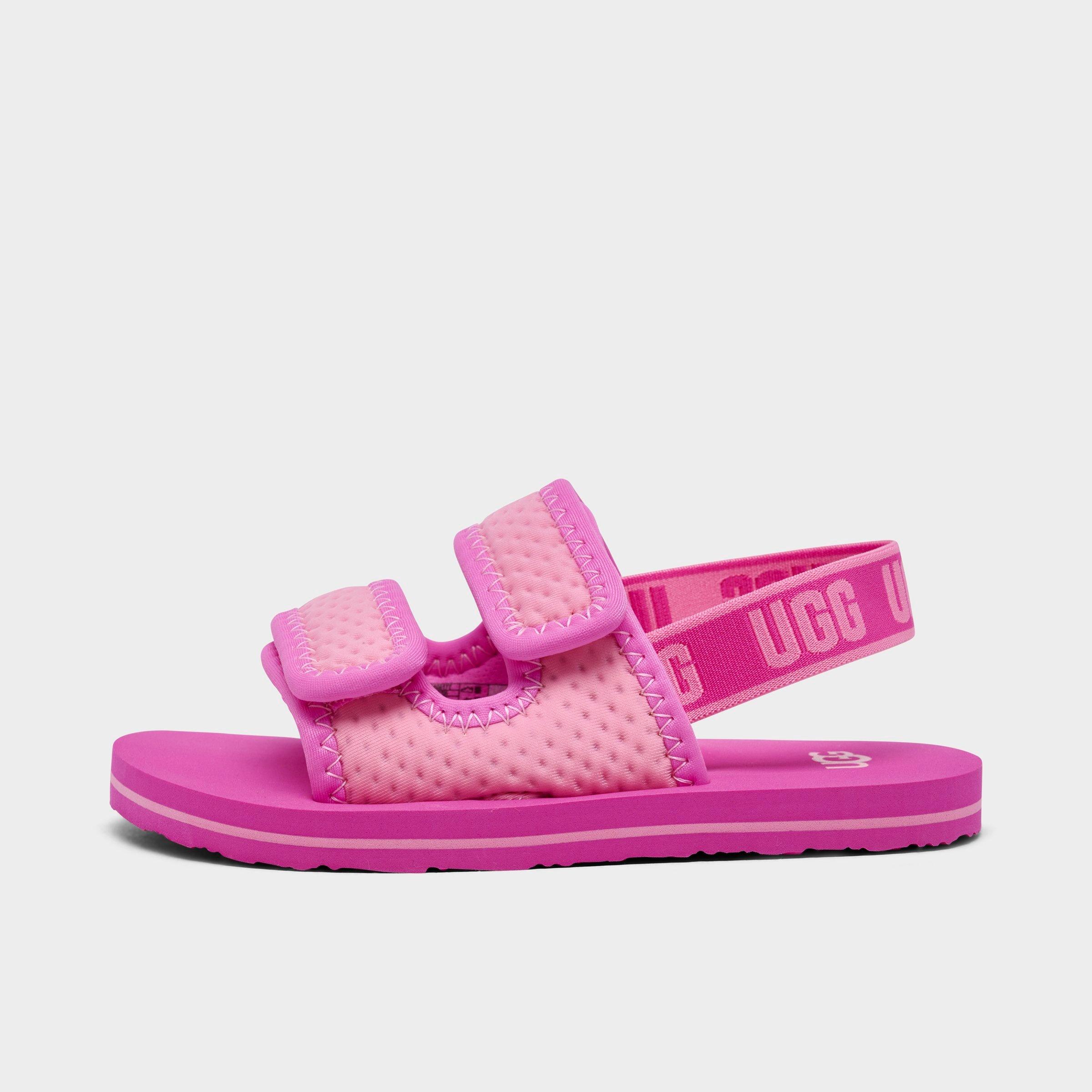 UGG Kids Toddler Lennon Slingback Sandals in Pink Size: 10.0