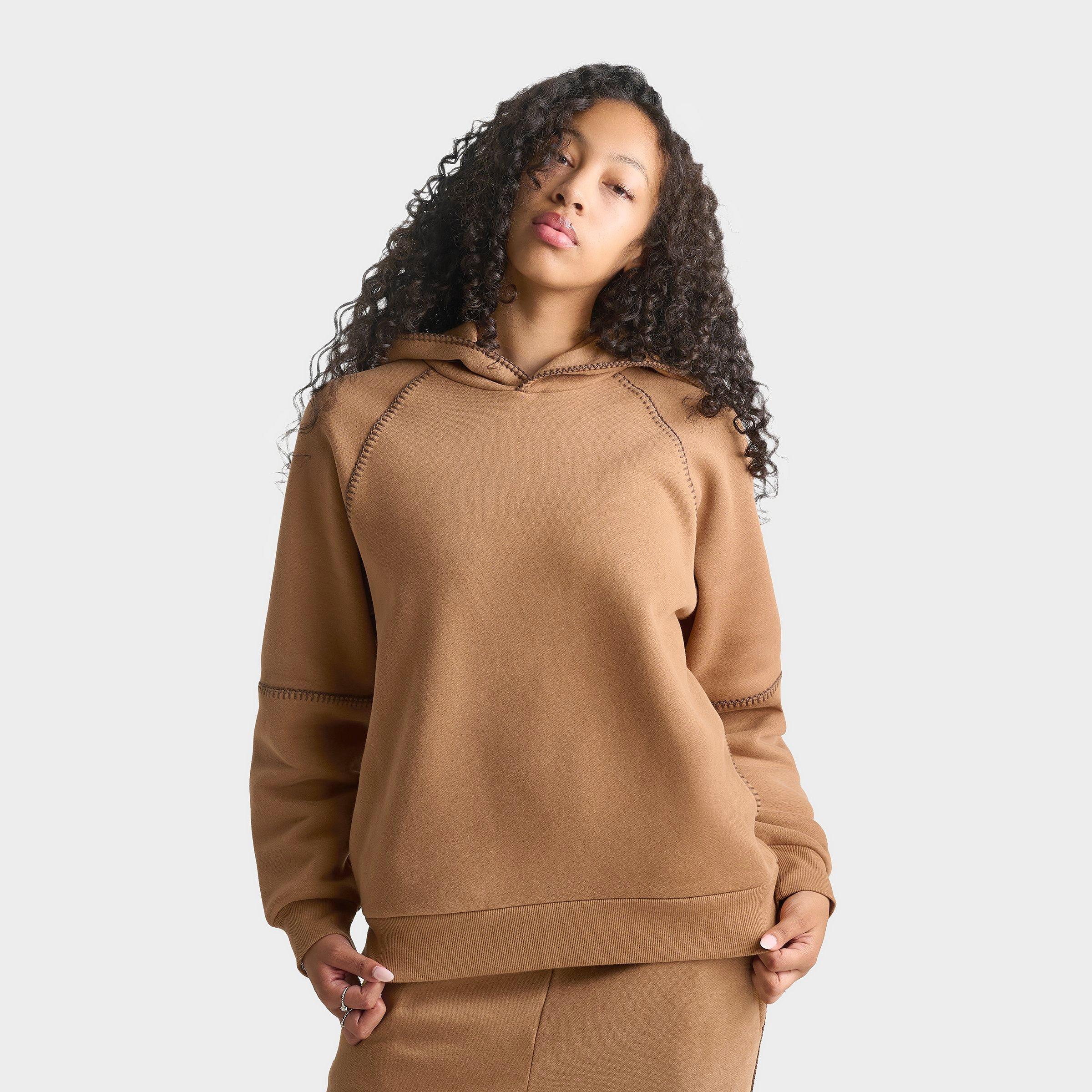 UGG Womens Classic Fleece Hoodie in Chestnut Size: XS