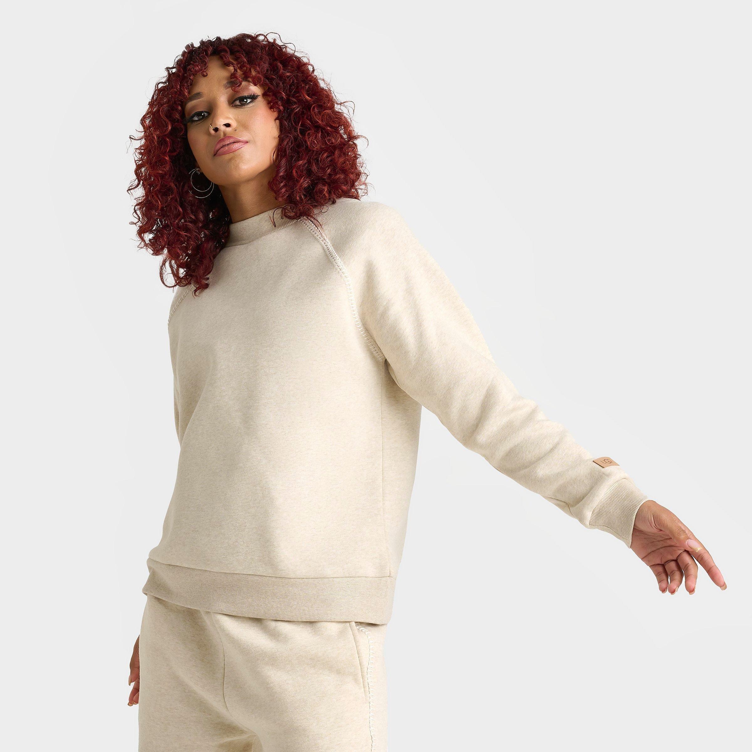 UGG Womens Classic Crewneck Sweatshirt in Sand Heather Size: XL