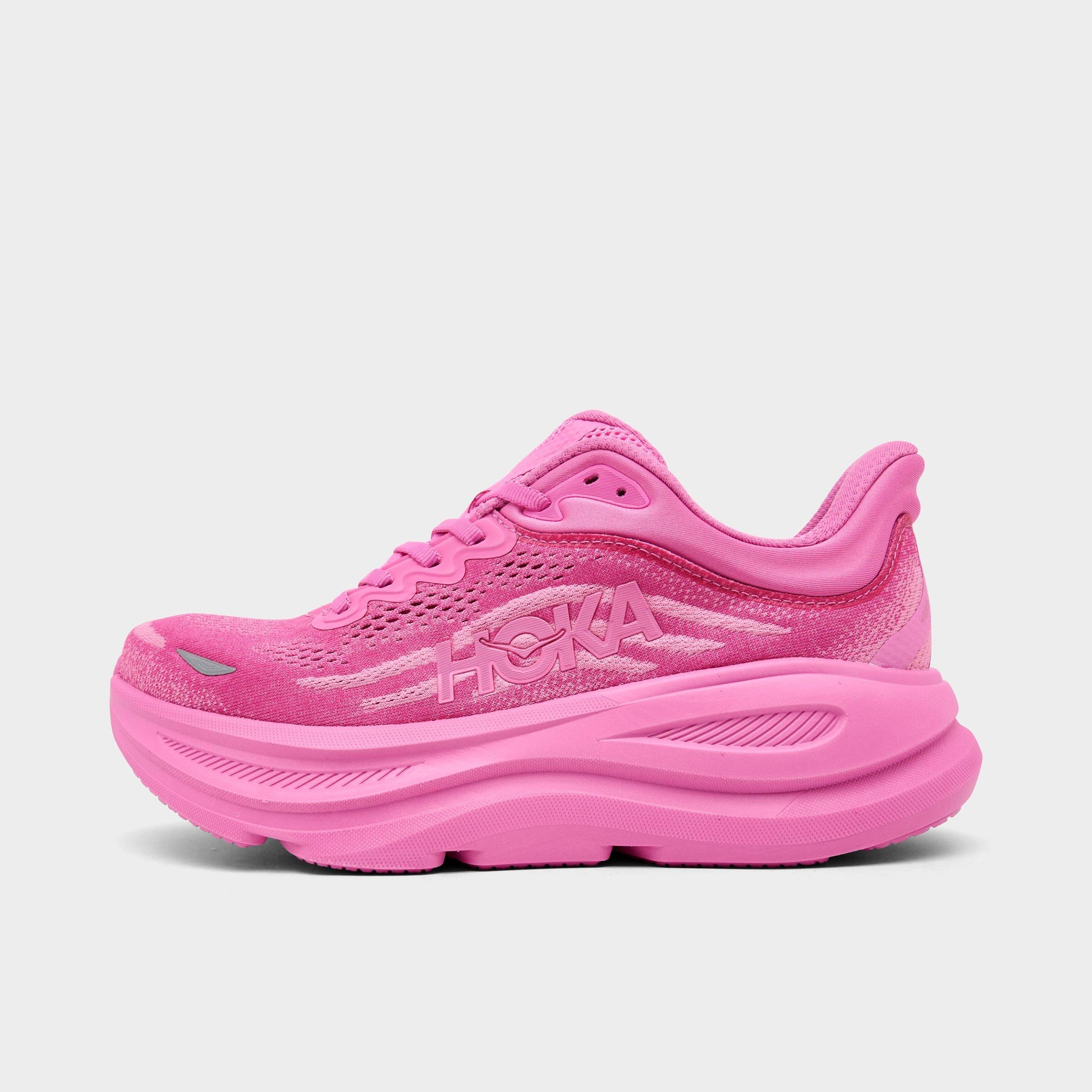 HOKA Women's Bondi 9 Running Shoes in Crabapple/Crabapple Size: 8.0