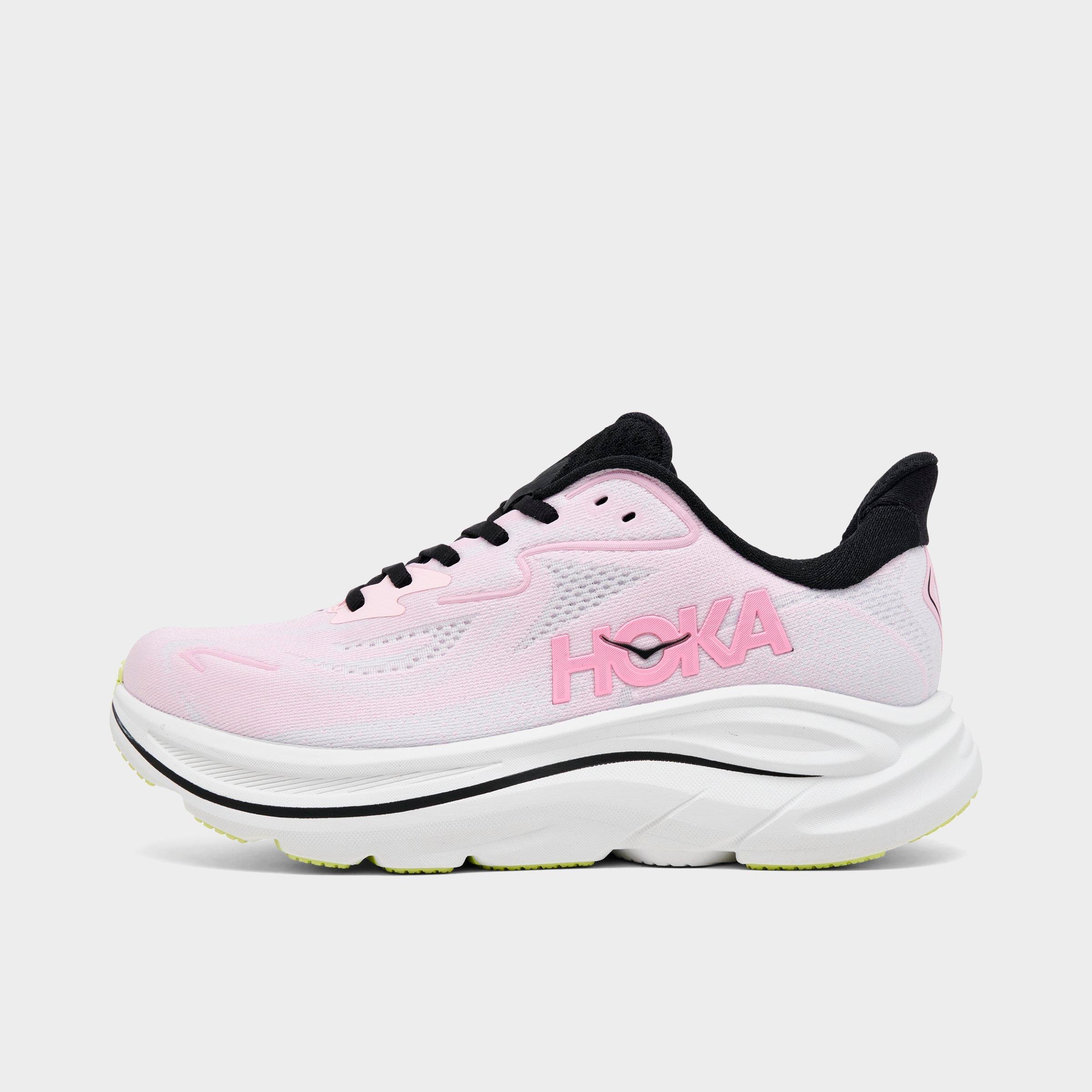 HOKA Women's Clifton 10 Running Shoes in Carnation/Starlight Size: 5.0