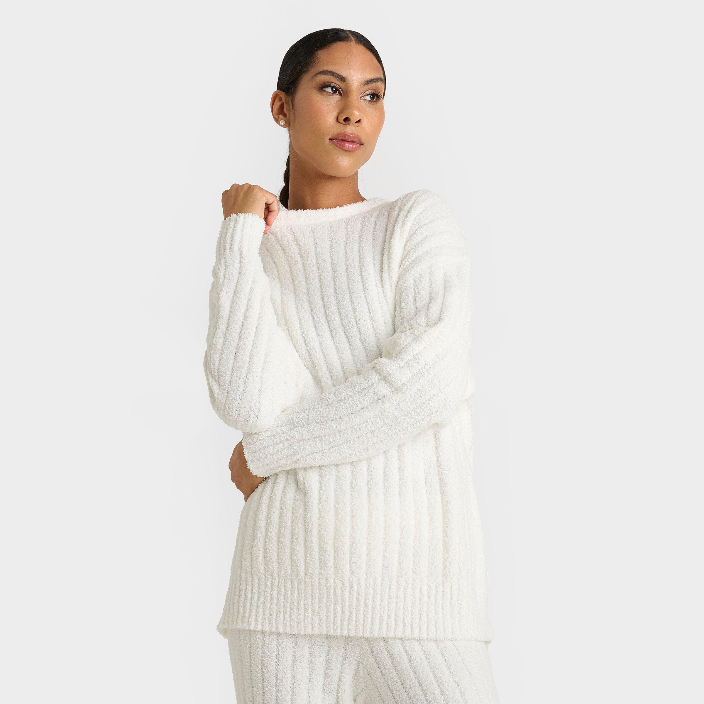 UGG Women's Riz Rib Top in Nimbus/Sand Size: Large
