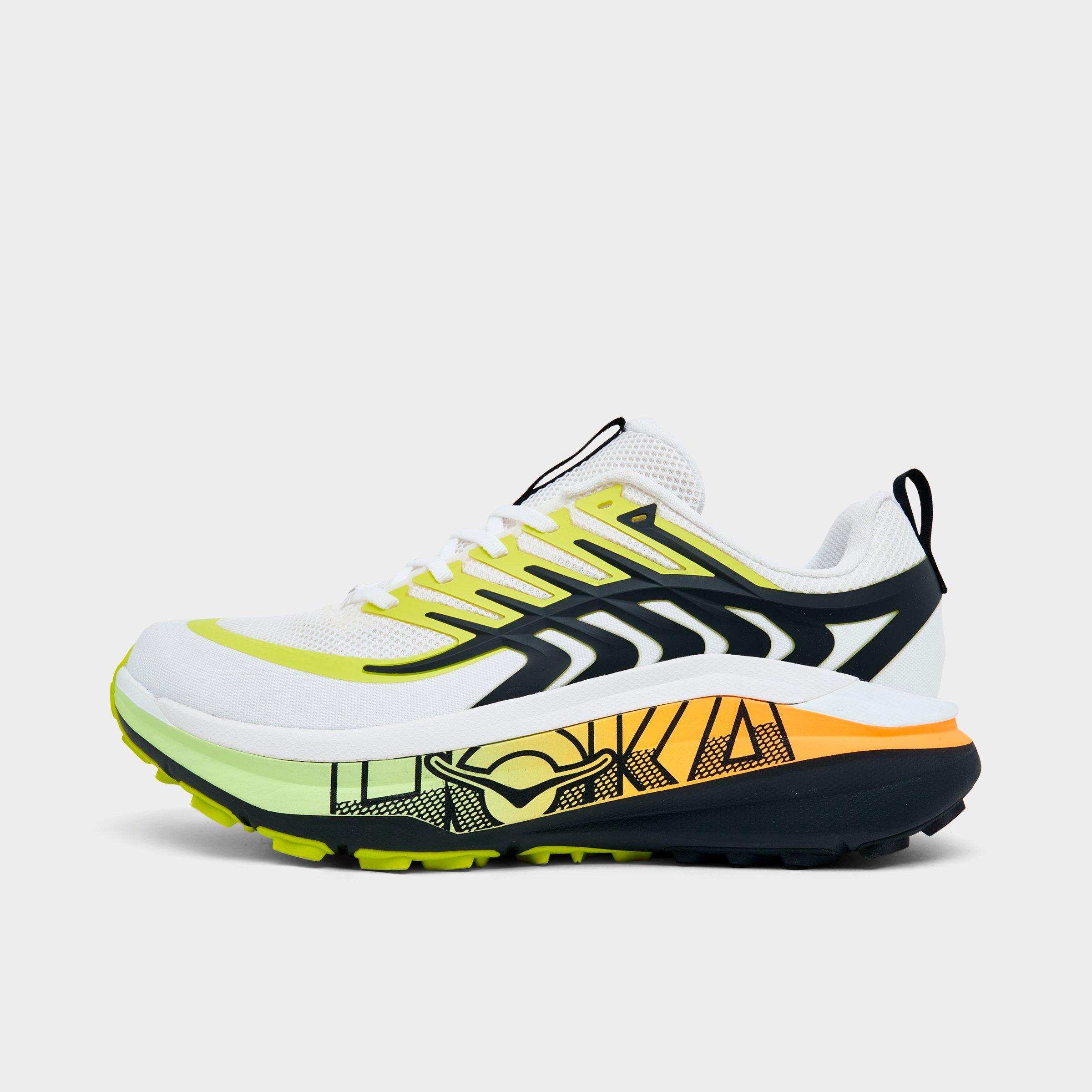 HOKA Men's Stinson 8 Running Shoes in Frost/Black Size: 8.0