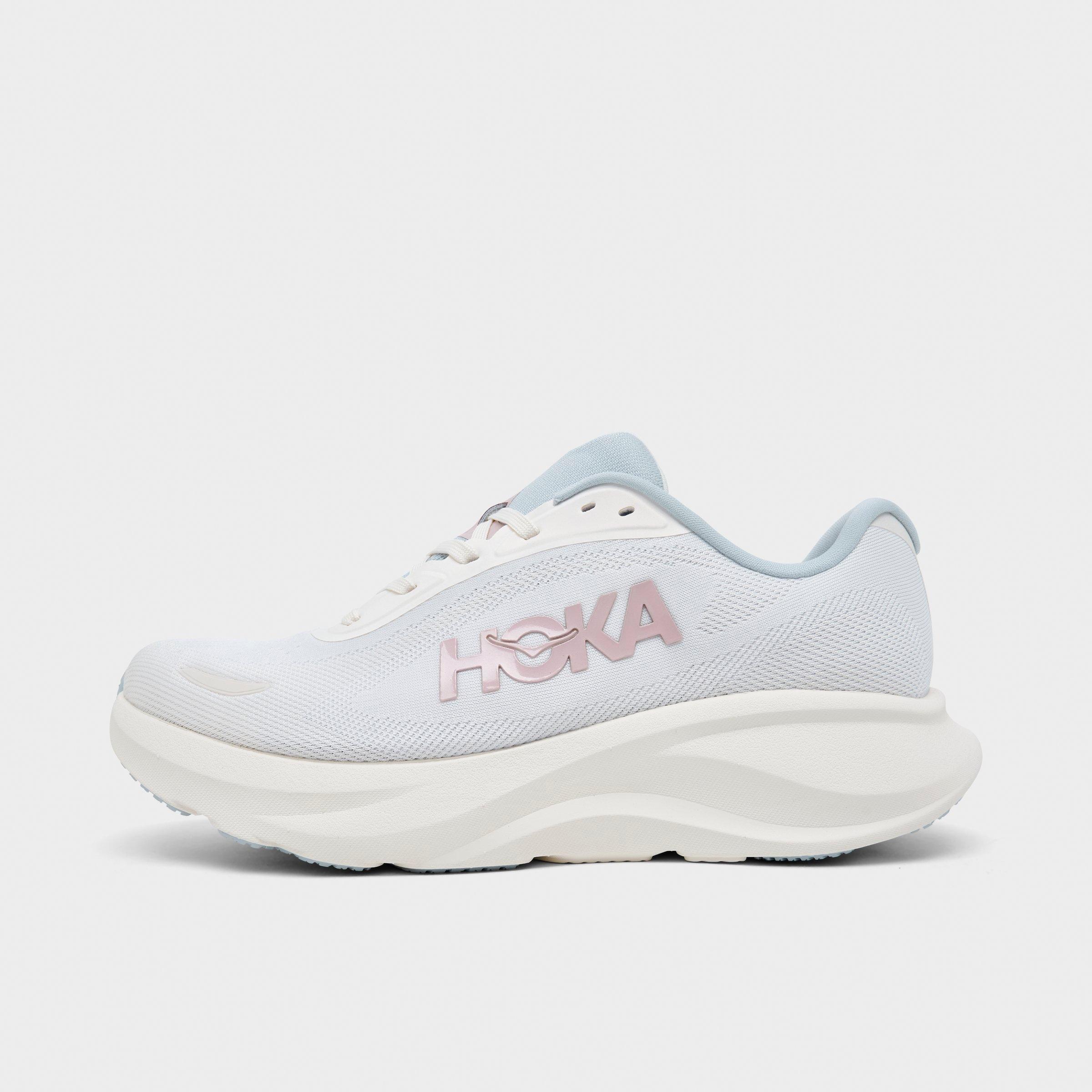 HOKA Women's Rincon 5 Running Shoes in Alabaster/Mineral Blue Size: 6.5