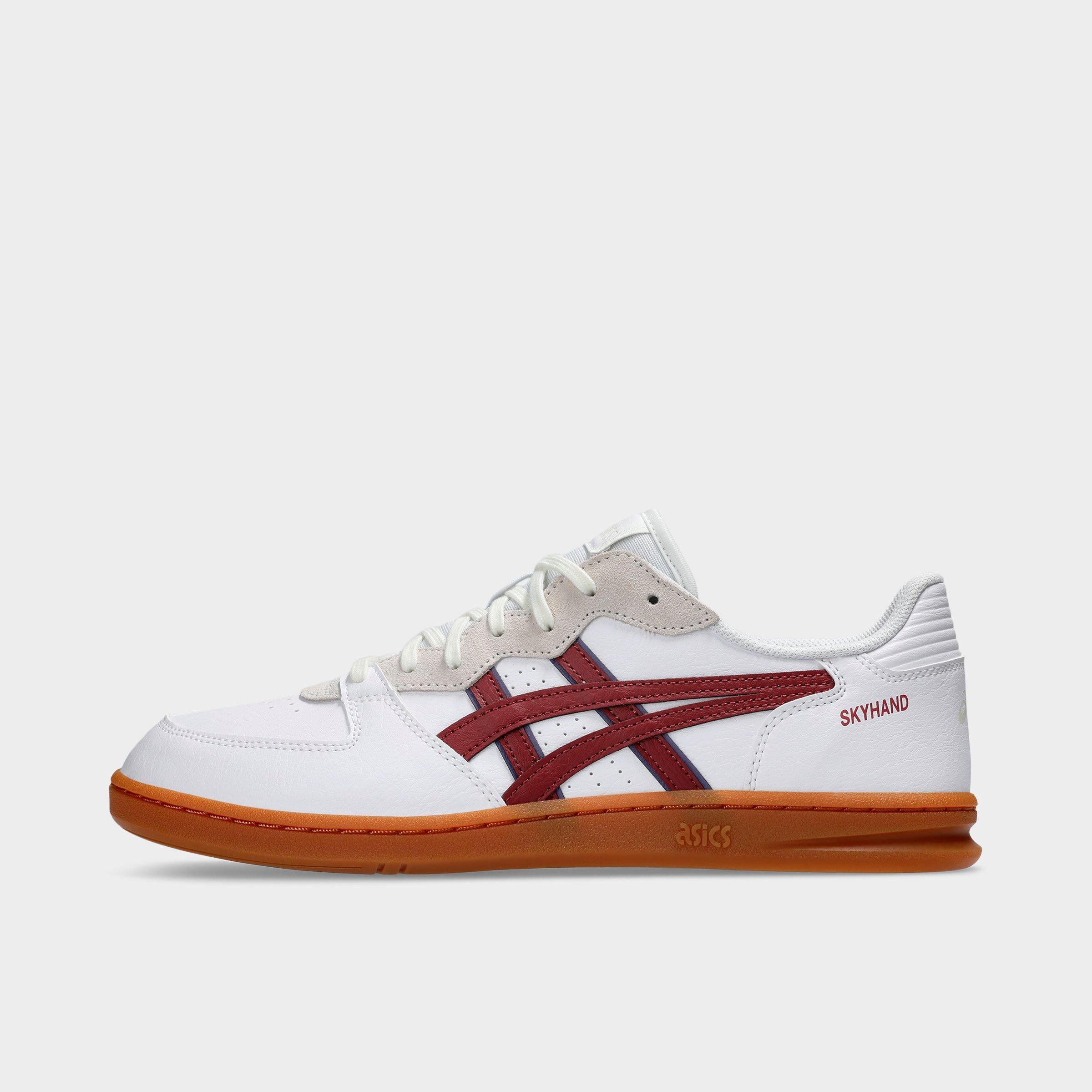 Asics Women's Skyhand OG Casual Shoes in White/Brisket Red Size: 14.0