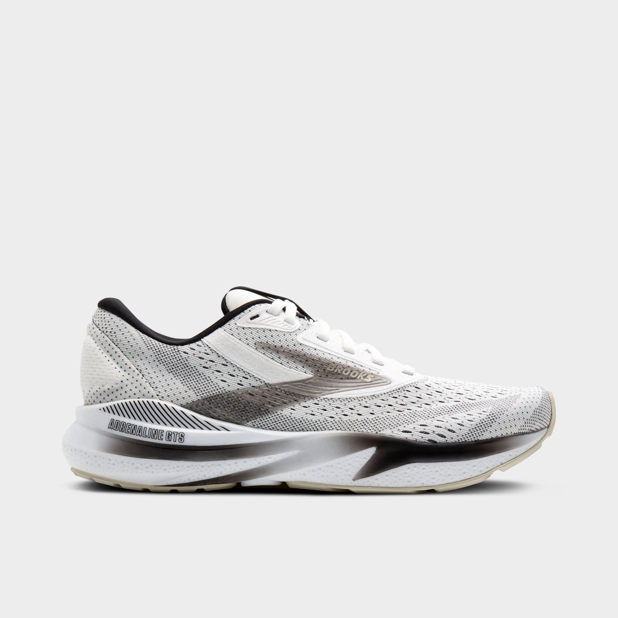 Brooks Women's Adrenaline GTS 24 Running Shoes in White/Black/Pelican Size: 6.0