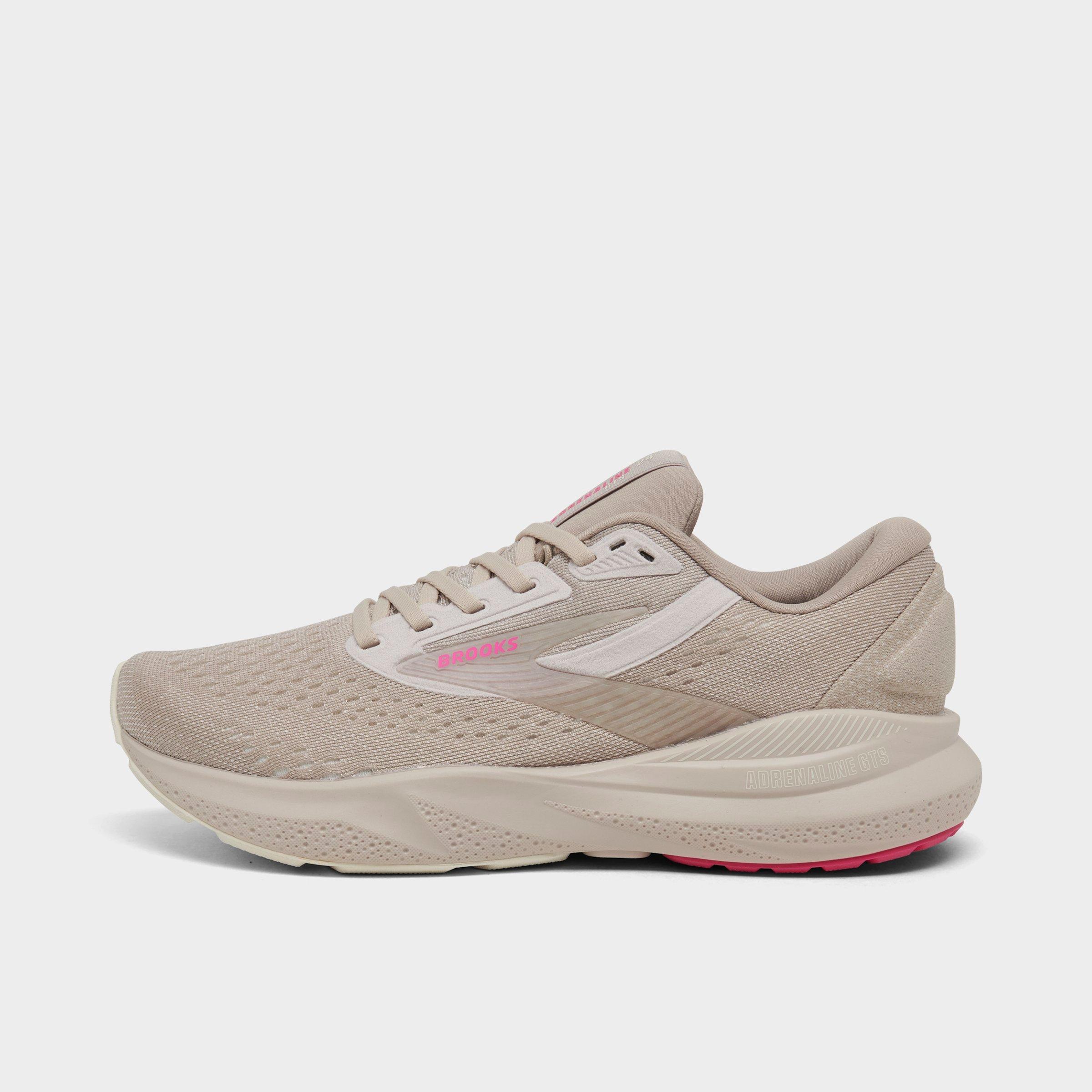 Brooks Women's Adrenaline GTS 24 Running Shoes in Chateau Grey/Coconut/Pink Size: 6