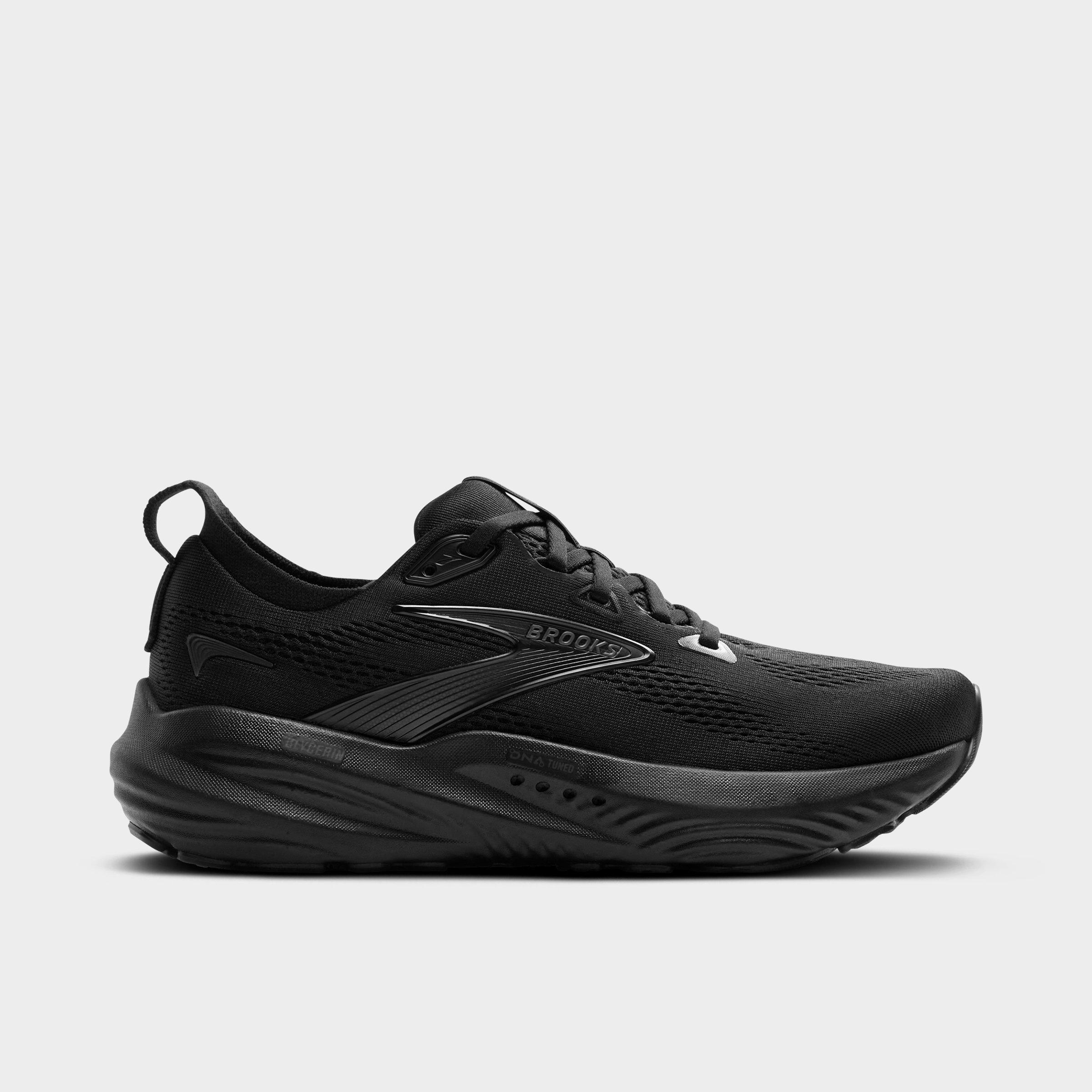Brooks Women's Glycerin 22 Running Shoes (Wide Width) in Black/Ebony Size: 7