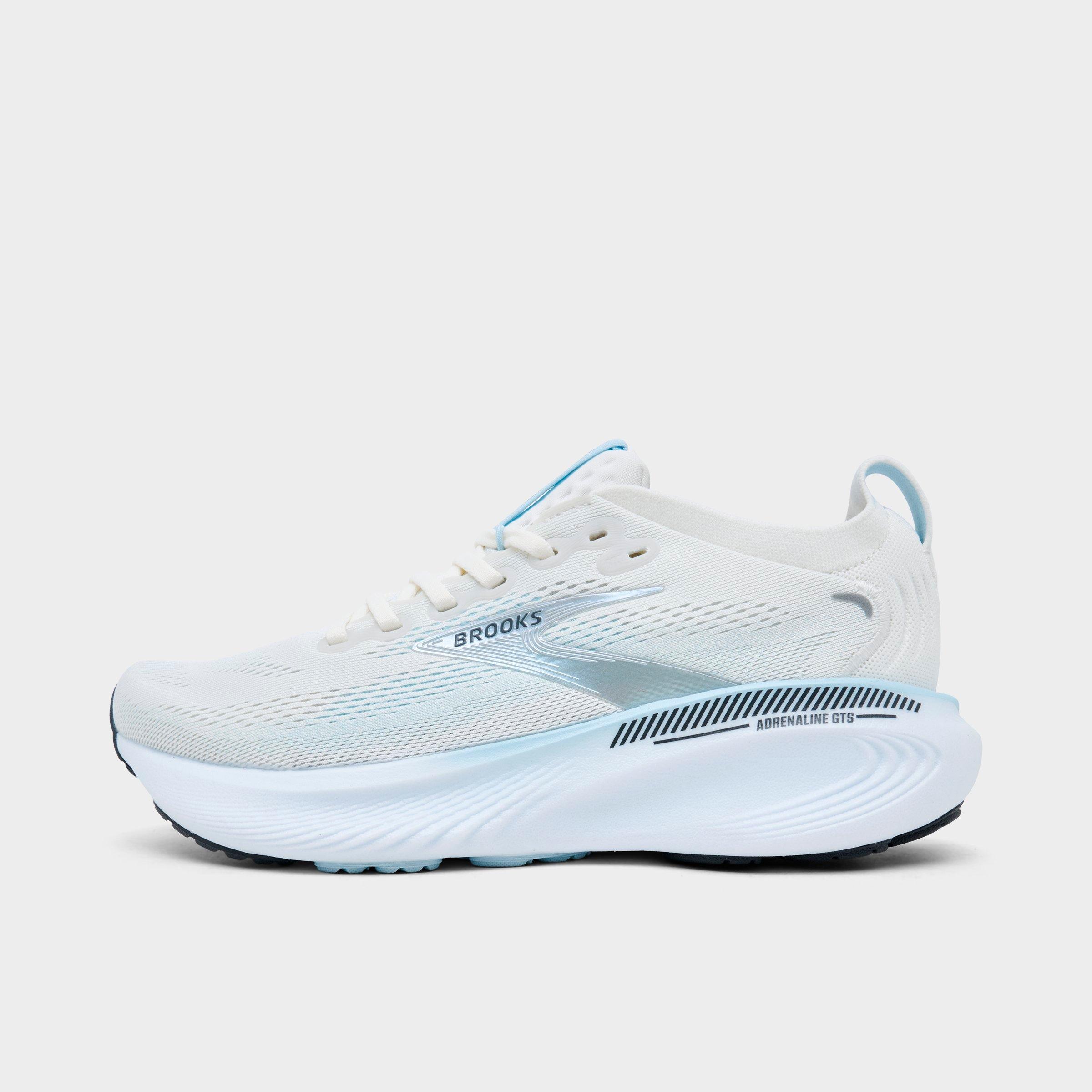 Brooks Women's Adrenaline GTS 25 Running Shoes in Star White/Nantucket/Chrome Size: 8.0