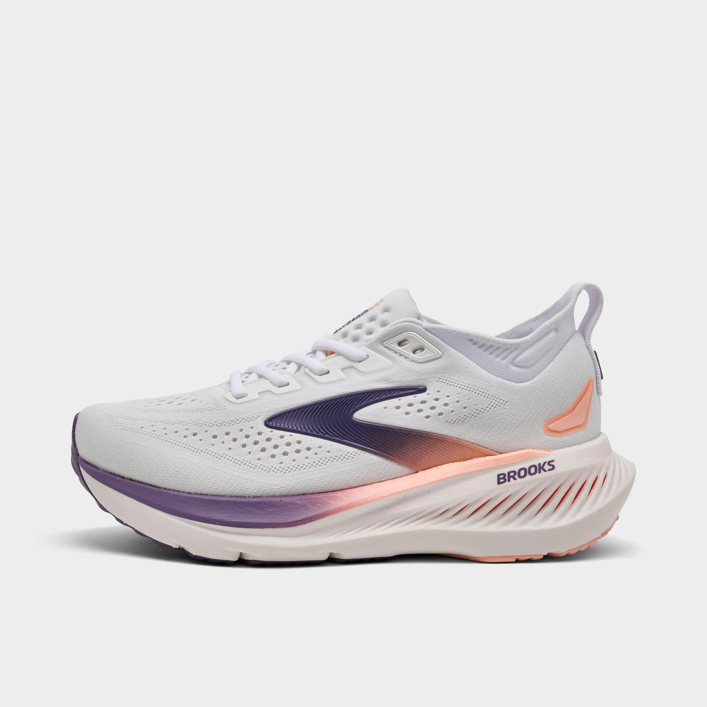 Brooks Women's Glycerin 23 Running Shoes in White/Mulled Grape/Clear Size: 6.5