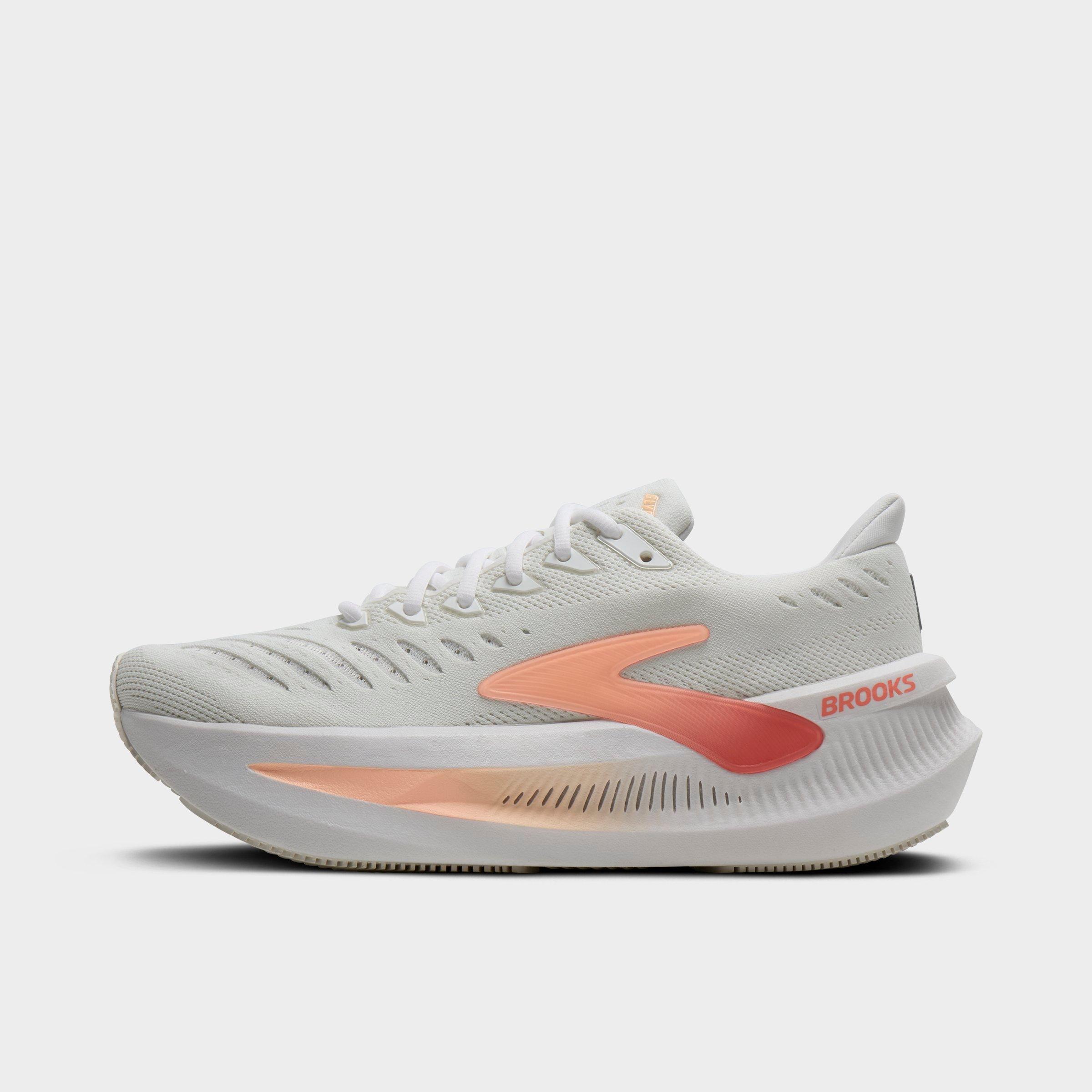 Brooks Women's Glycerin Max 2 Running Shoes in White/Coral/Peach Size: 8.0