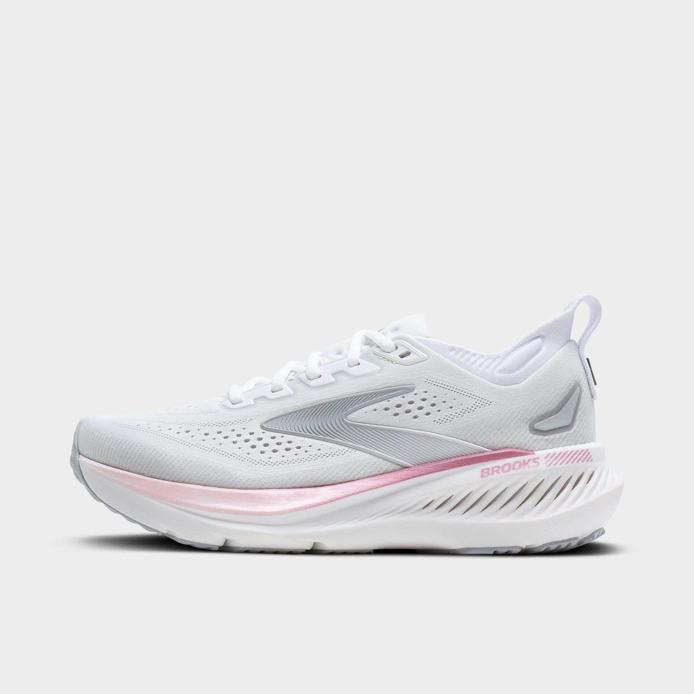 Brooks Women's Glycerin GTS 23 Running Shoes in White/Harbor Mist/Metallic Size: 8.0