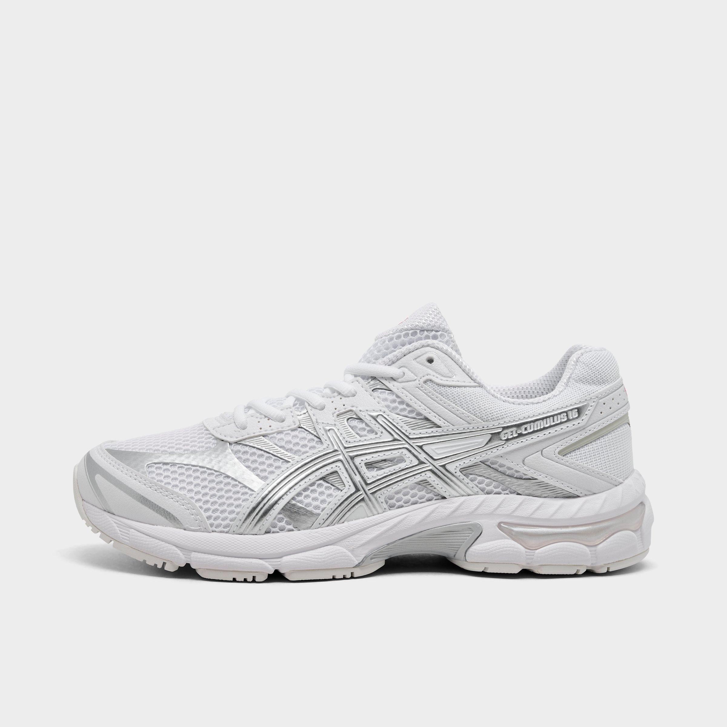 Asics Big Kids GEL-Cumulus 16 Casual Shoes in White/Pure Silver Size: 5.5
