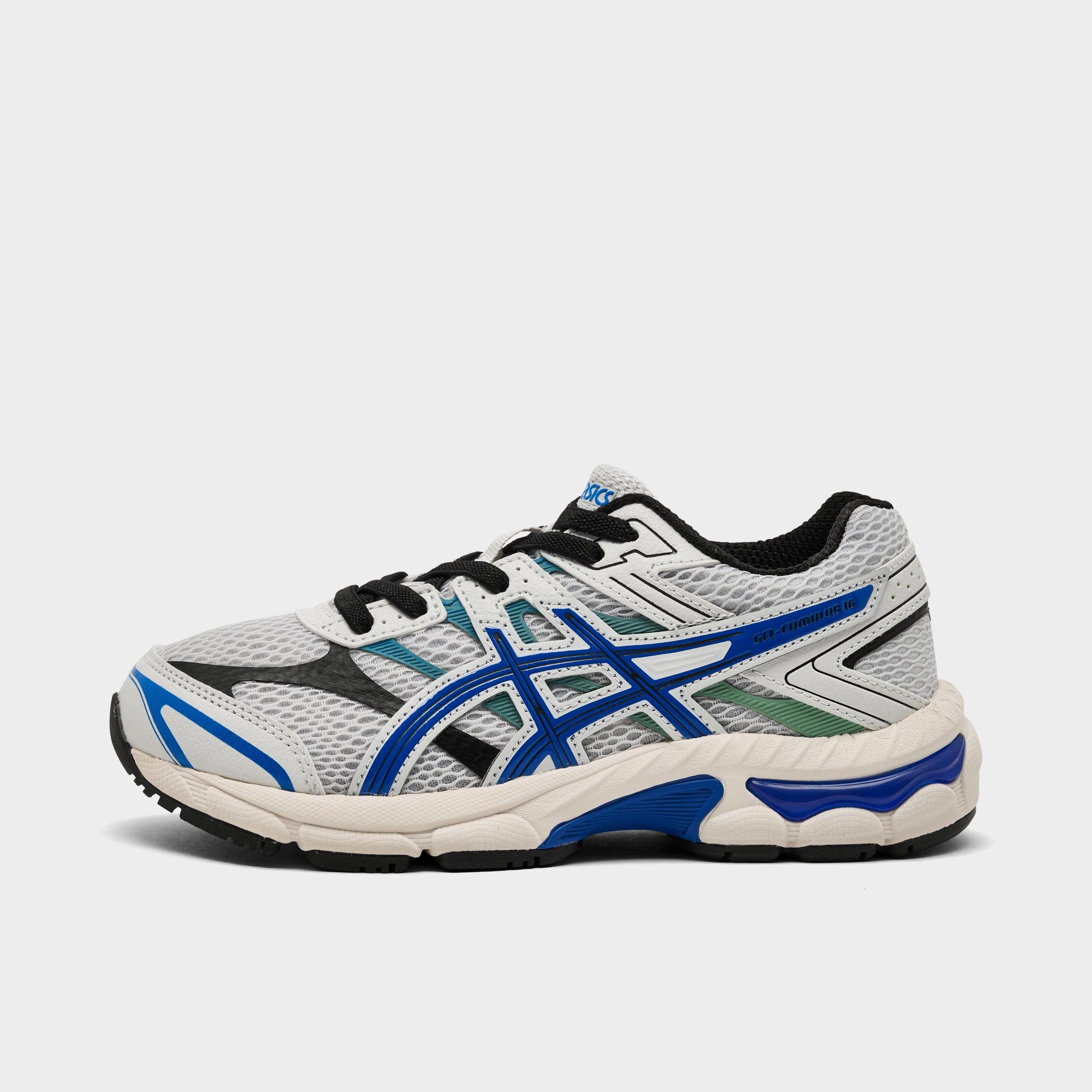 Asics Little Kids GEL-Cumulus 16 Running Shoes in Glacier Grey/Imperial Size: 12.0