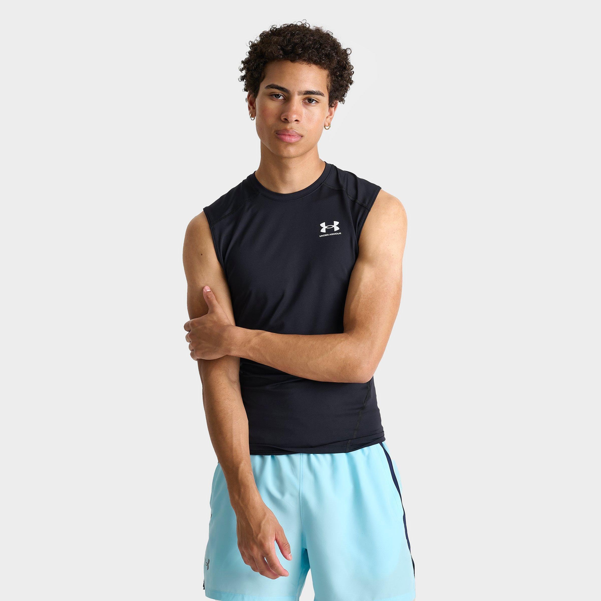 Under Armour Men's HeatGear Training Tank Top in Black/White Size: XS