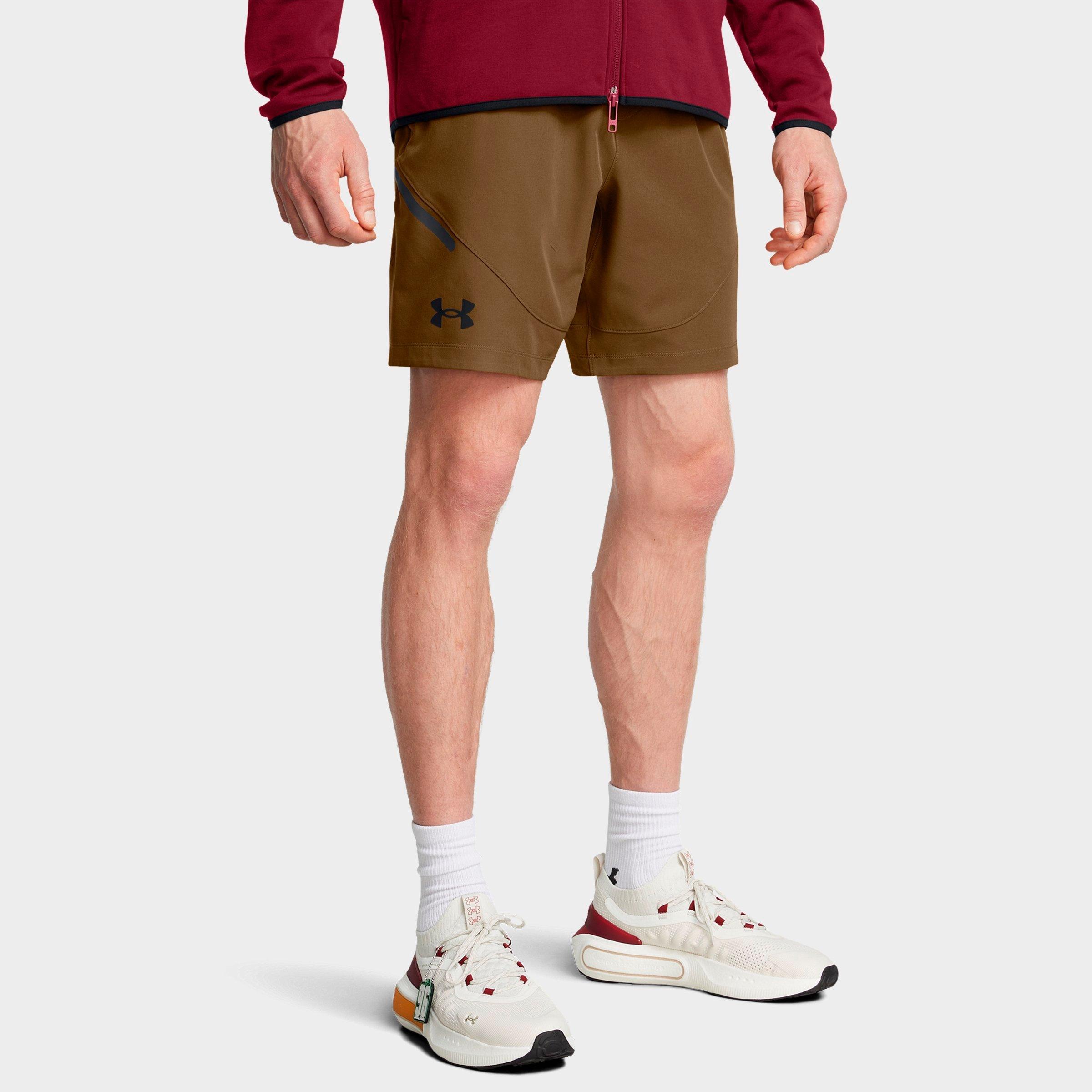 Under Armour Men's UA Unstoppable 8" Woven Shorts in Coyote/Black Size: Small