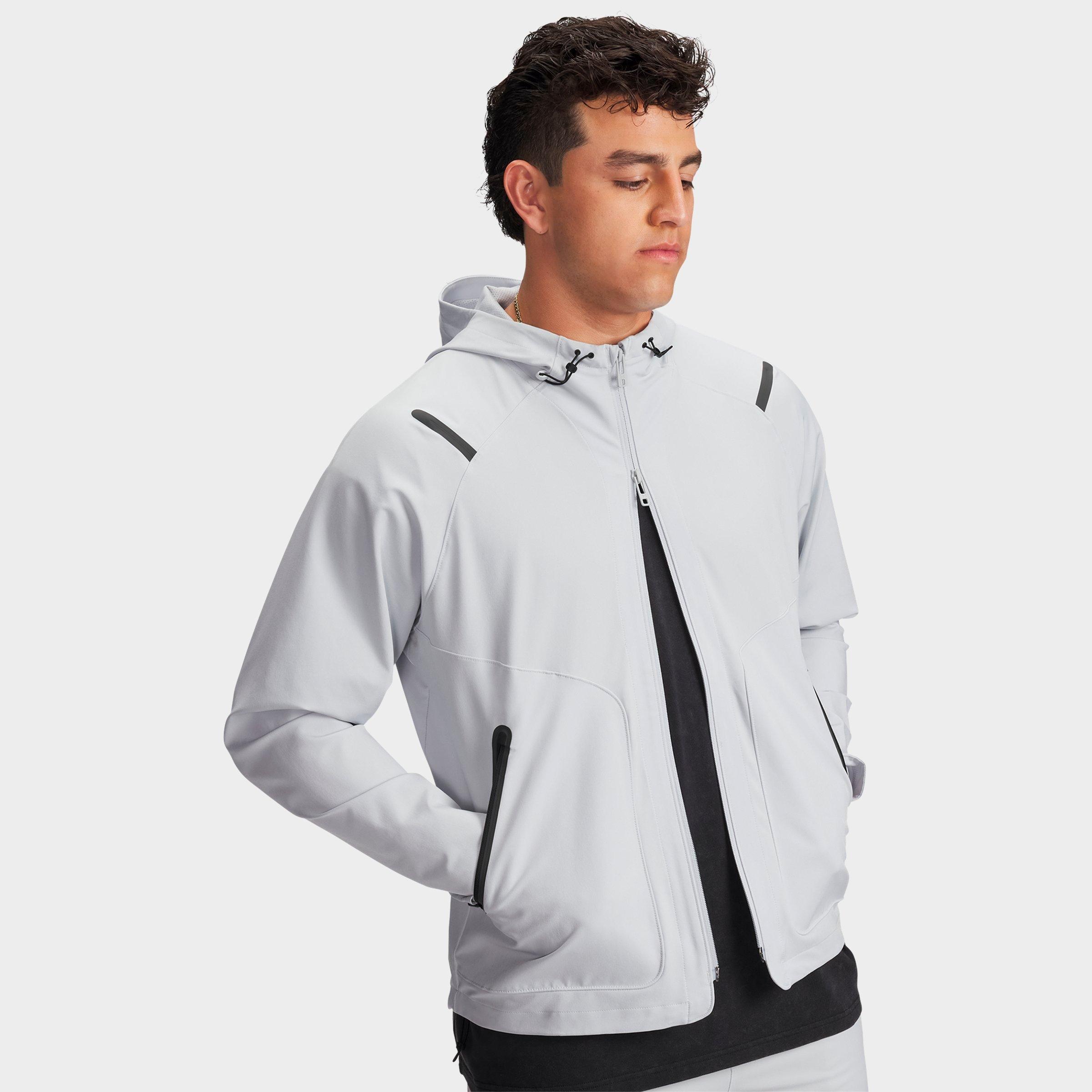 Under Armour Men's Unstoppable Jacket in Halo Grey/Black Size: Medium