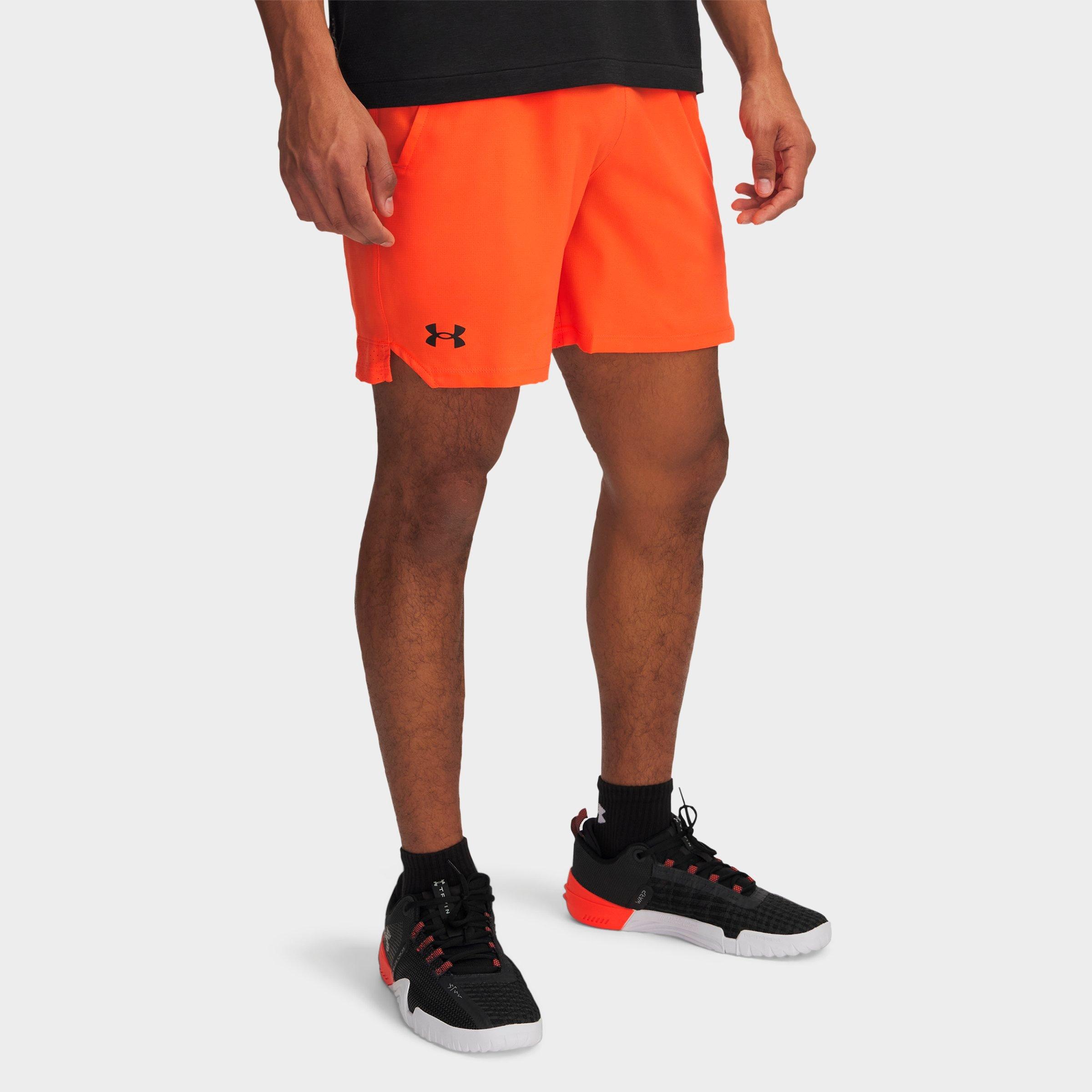 Under Armour Men's Vanish 6" Woven Shorts in Fire/Black Size: Small